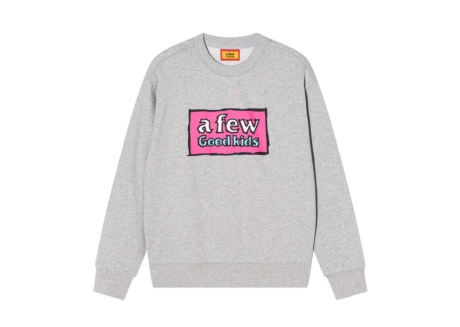 A Few Good Kids 25FW Graffiti Logo Crewneck Grey