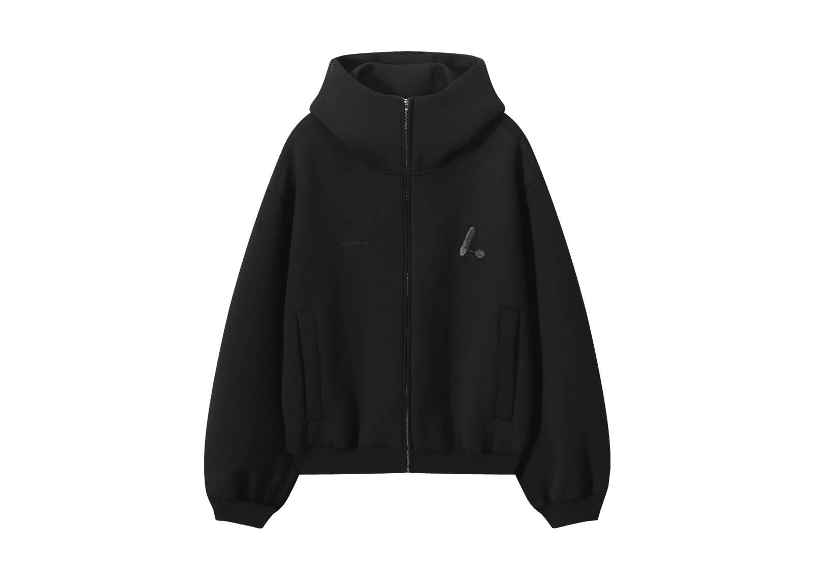 A Few Good Kids Air Layer Fabric Zip Hoodie Black