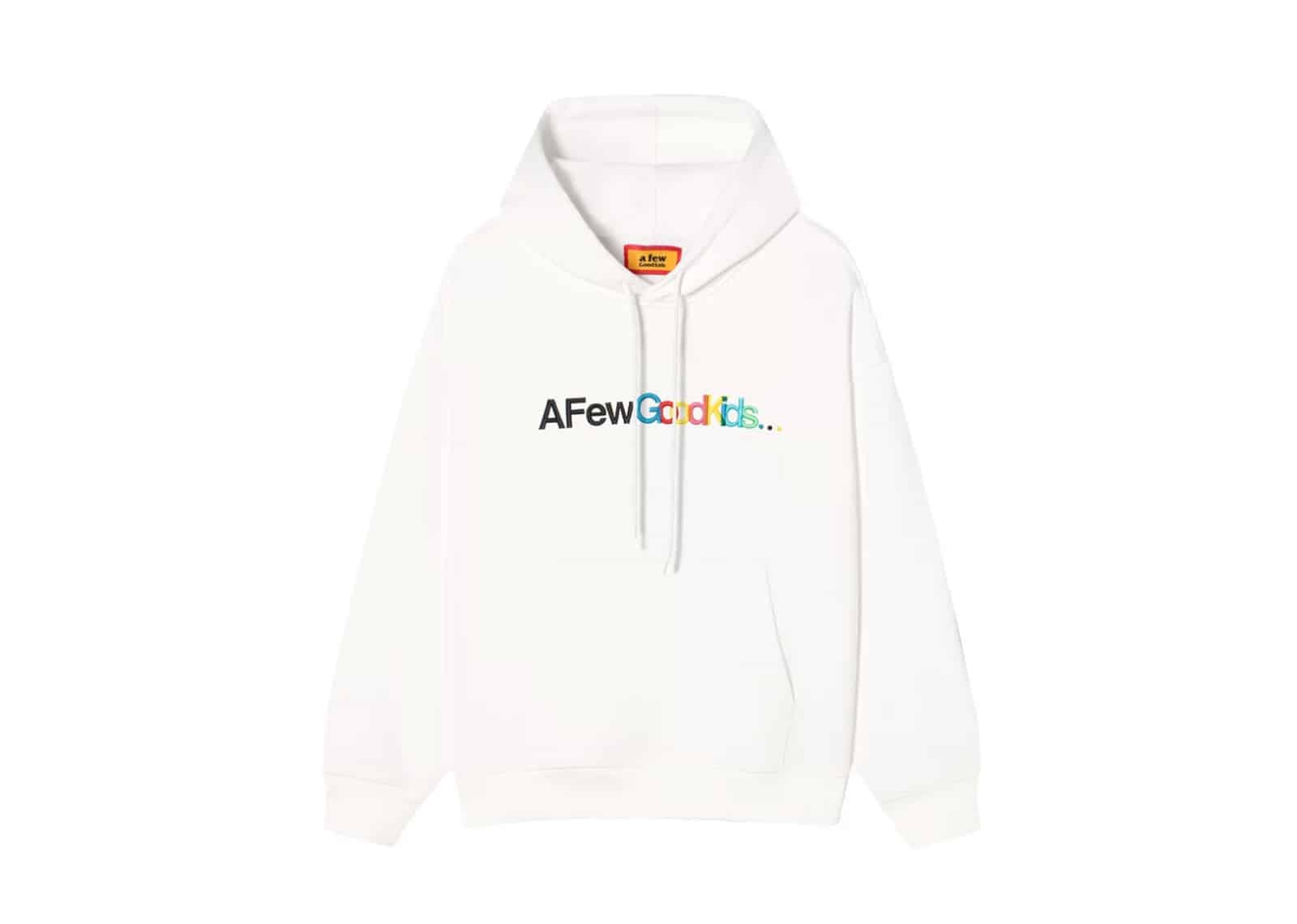A Few Good Kids Rainbow Logo Hoodie White