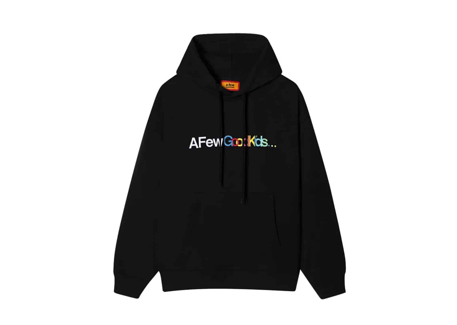 A Few Good Kids Rainbow Logo Hoodie Black