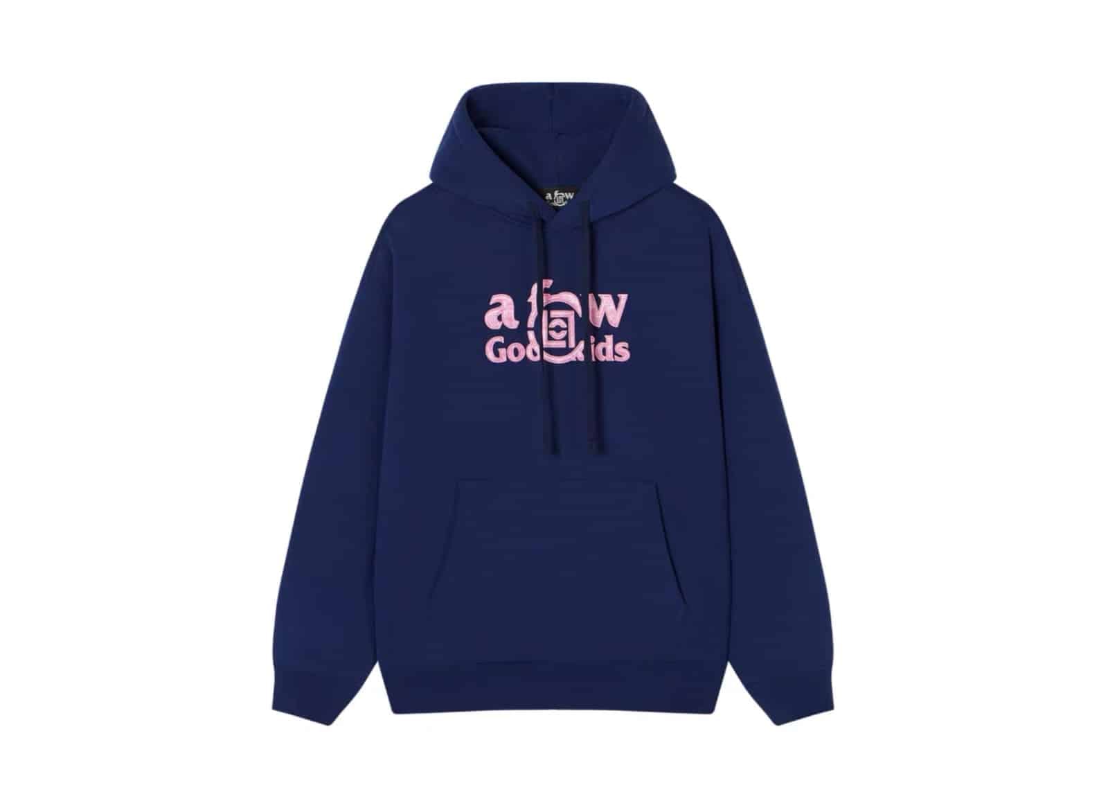 A Few Good Kids x Clot Silk Patch Hoodie Navy