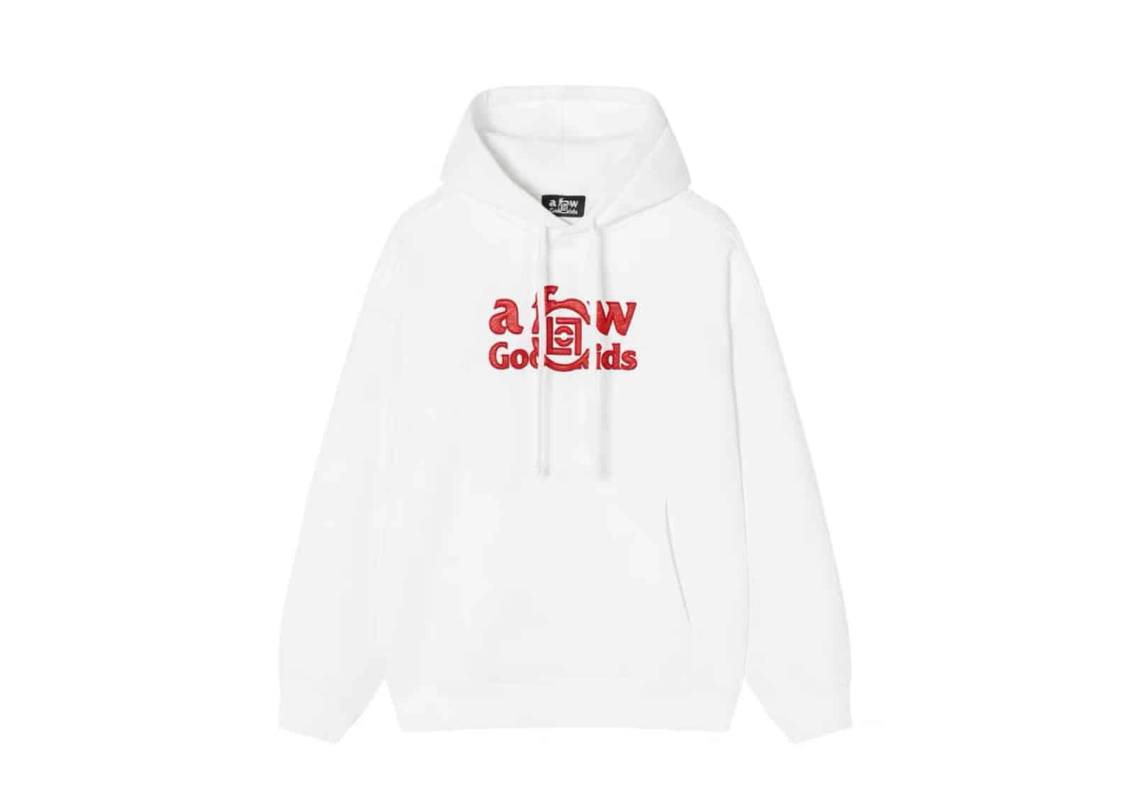 A Few Good Kids x Clot Silk Patch Hoodie White