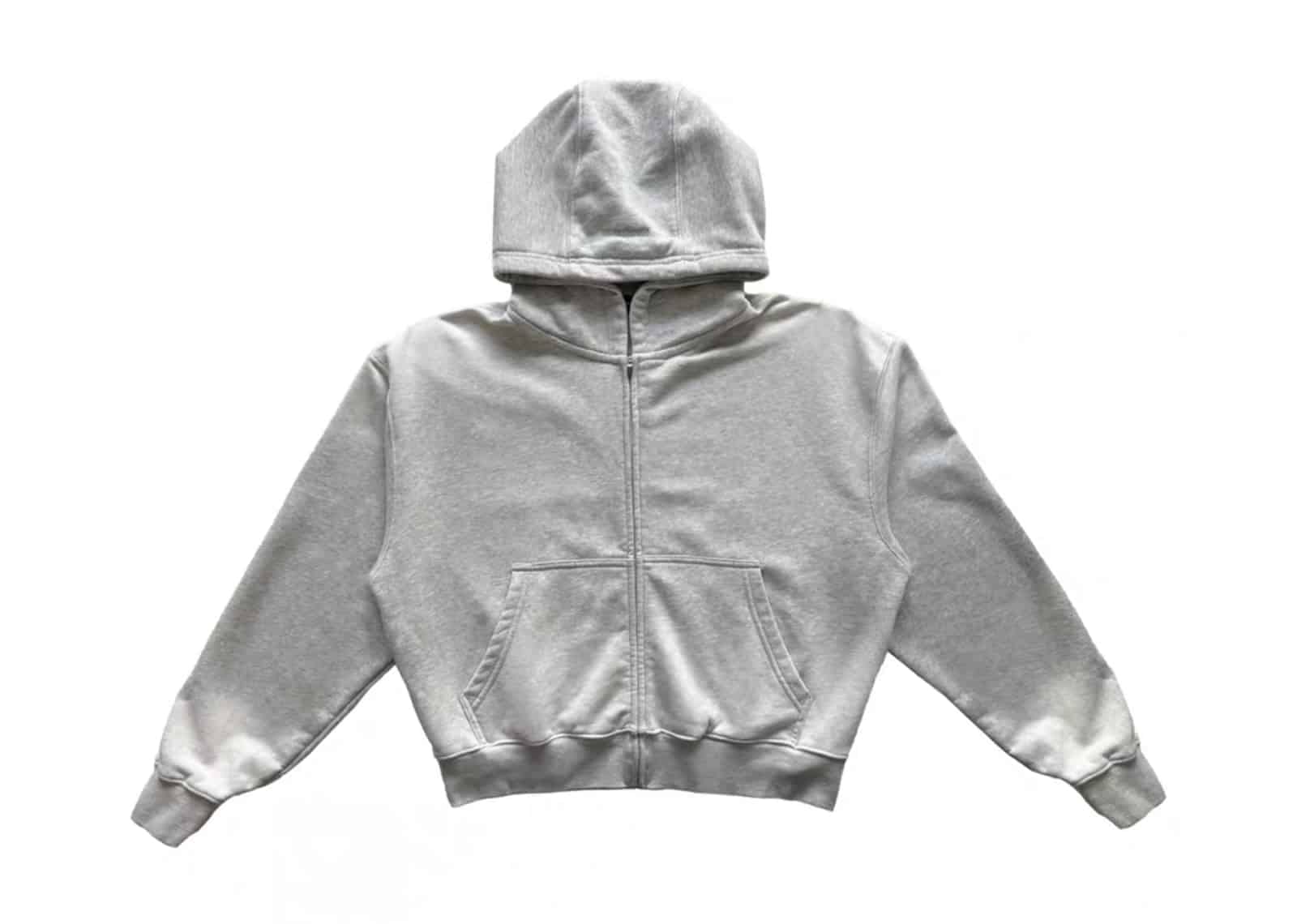 Haonanhuang Destroyed Boxy Fit Hoodie Grey H394