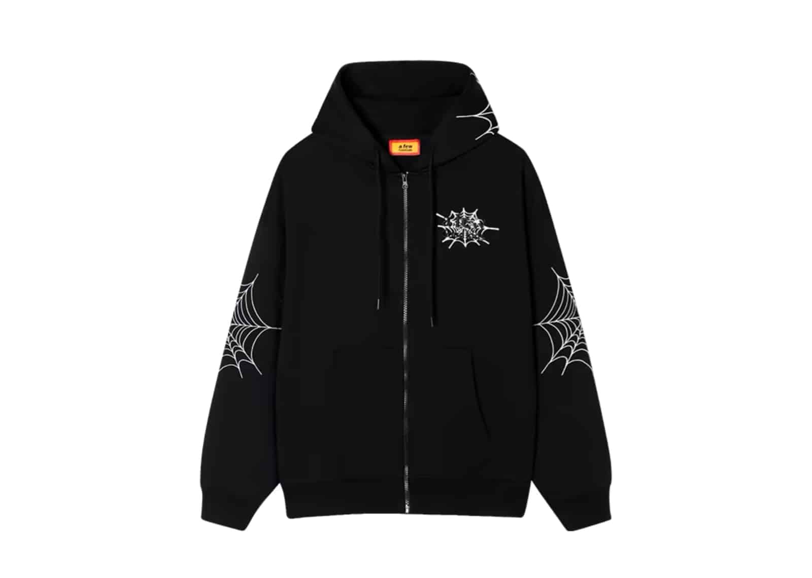 A Few Good Kids Spider Web Zip Hoodie Black