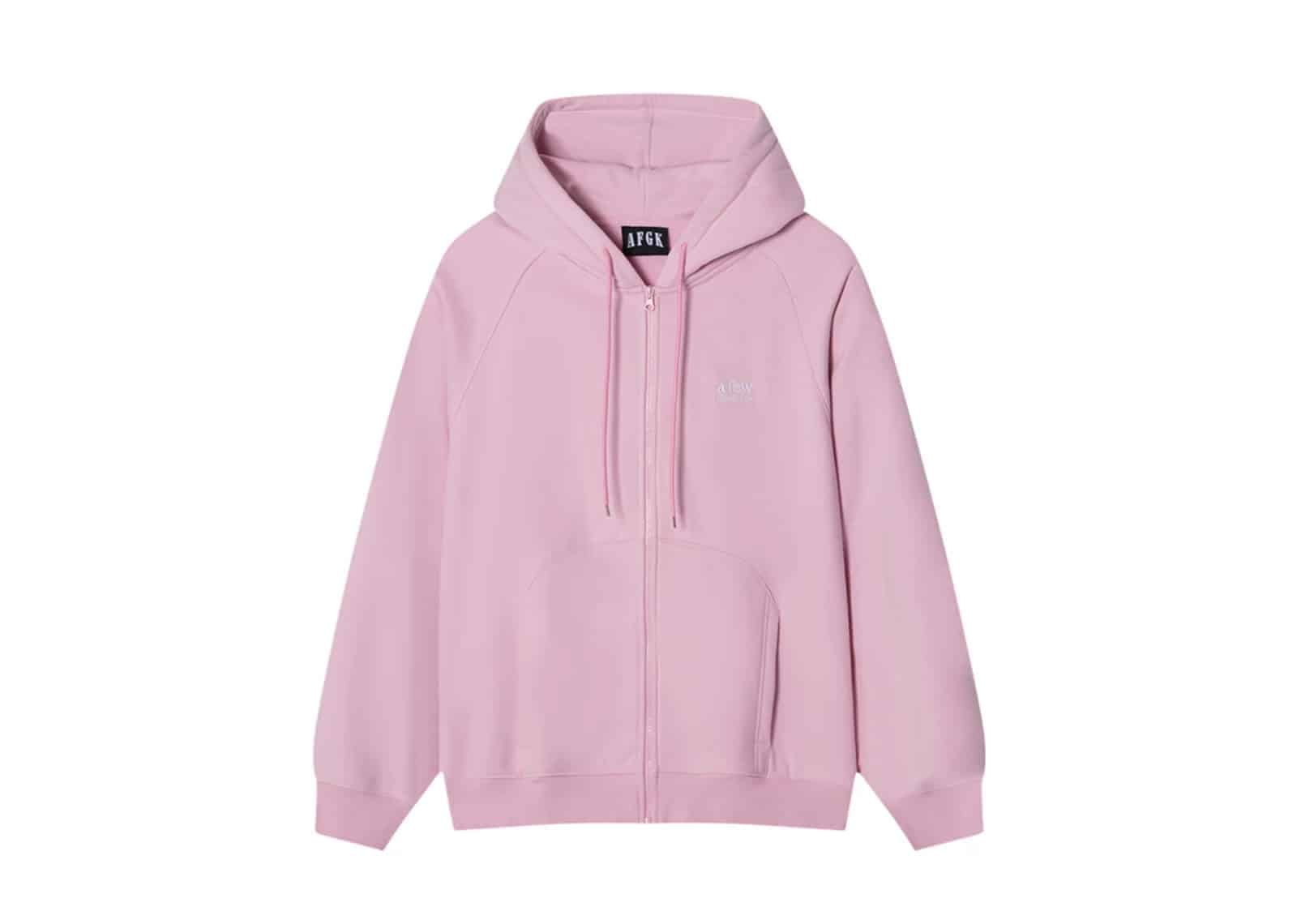 A Few Good Kids Basic Zip Up Hoodie Pink