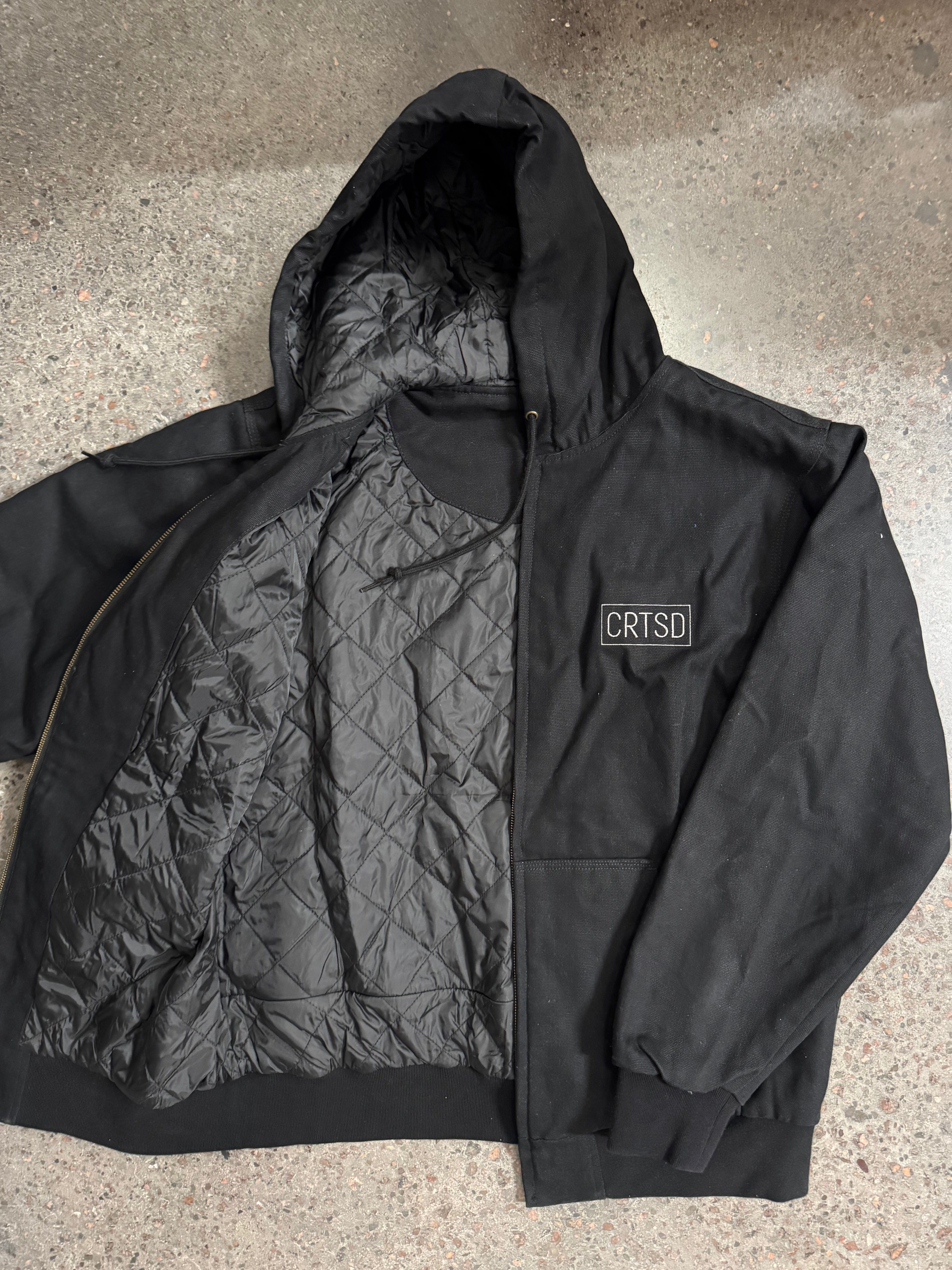 Courtside Sneakers Courtside Insulated Canvas Workwear Jacket Black