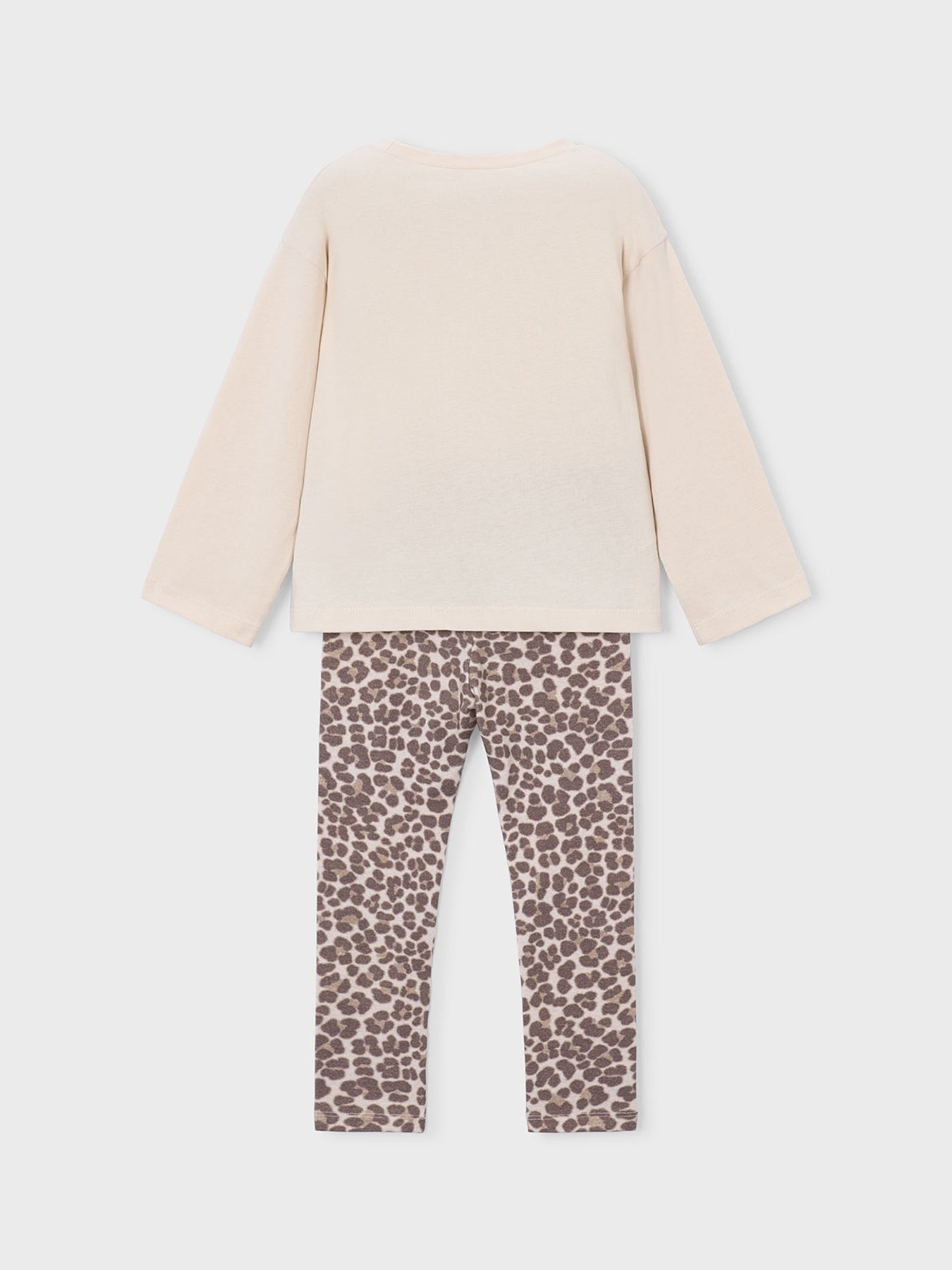 Mayoral Kids' Printed Leggings Set Brown