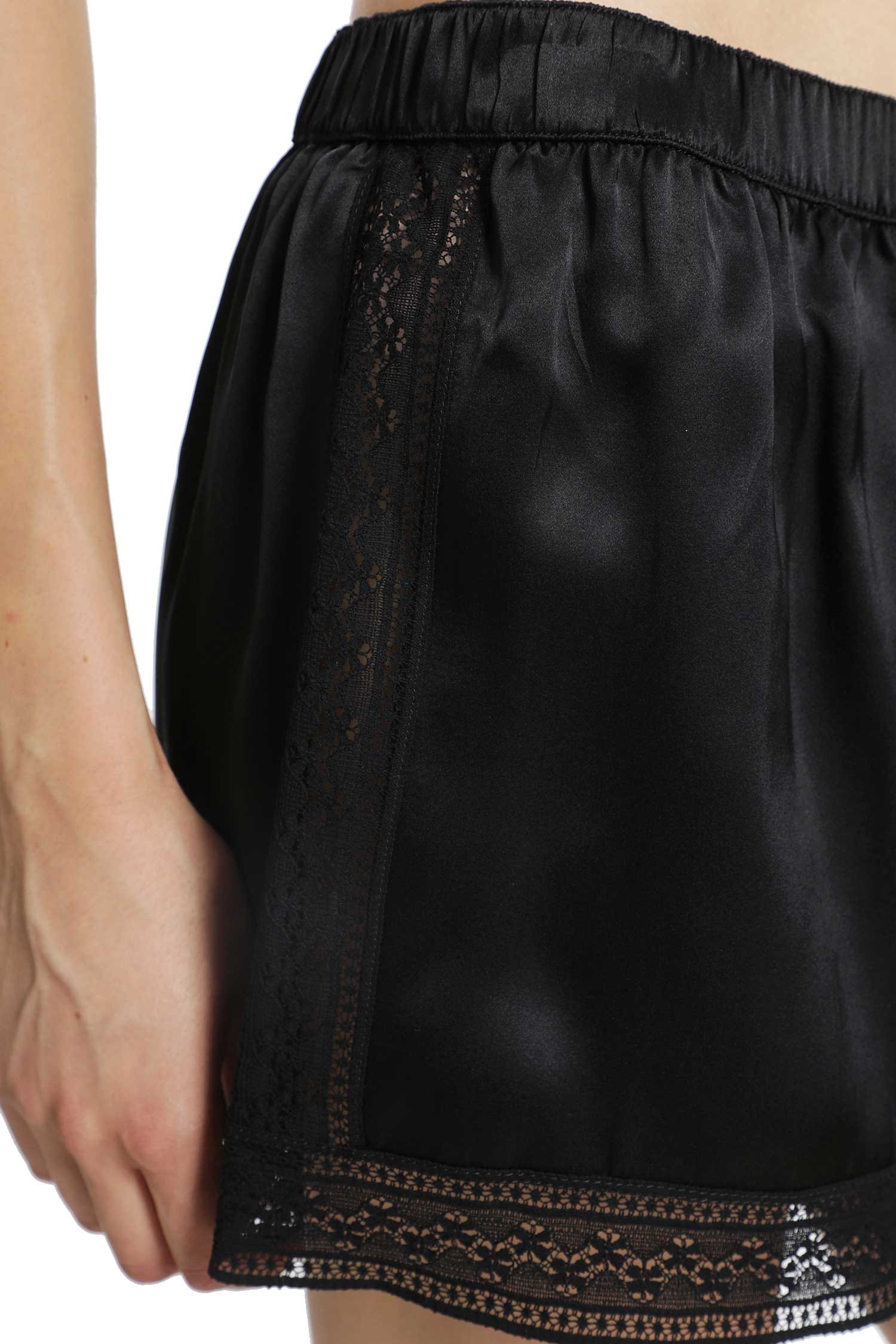 ANN Demeulemeester Anda Satin Lace Shorts