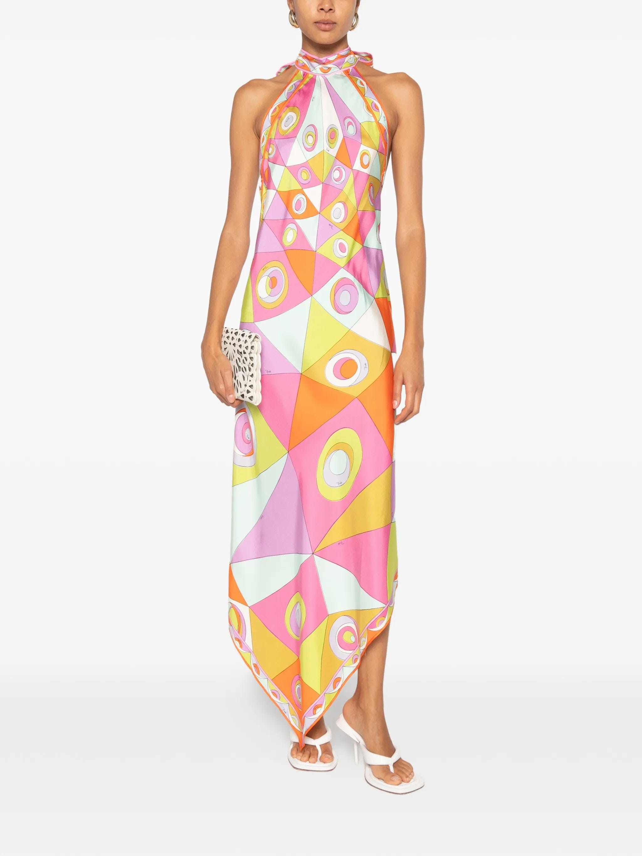 PUCCI geometric - print midi dress