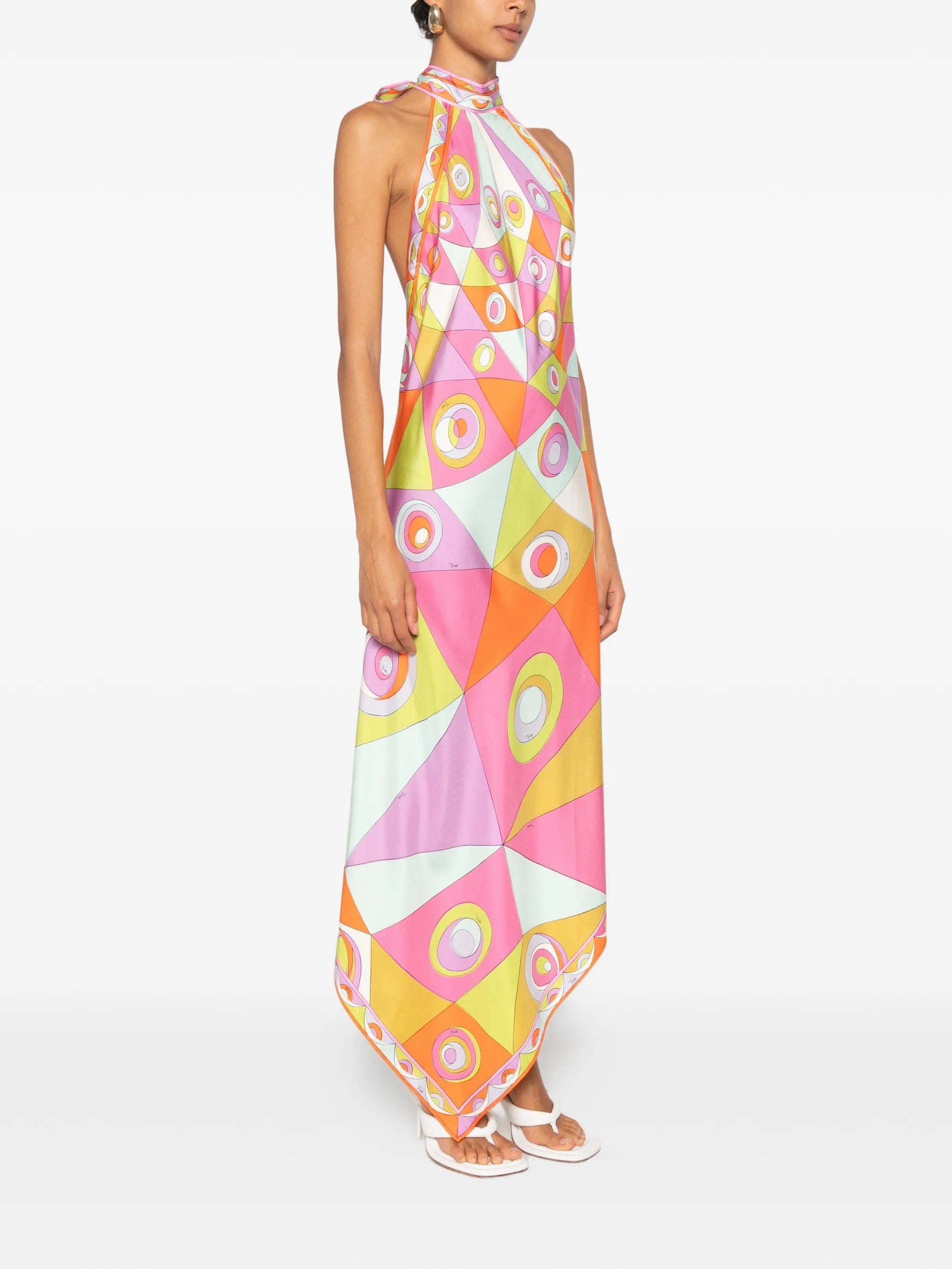 PUCCI geometric - print midi dress