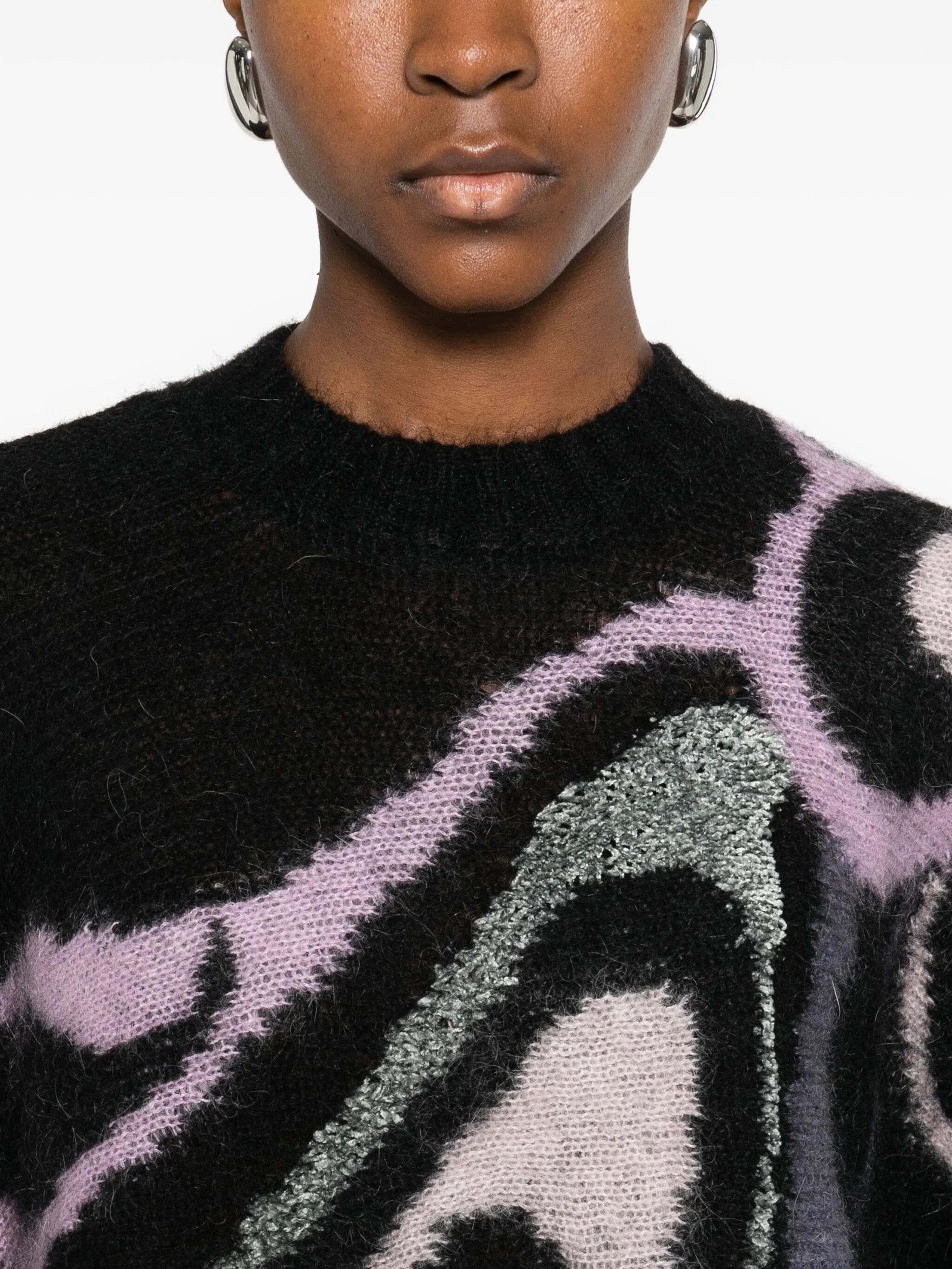 PUCCI Marmo - print cropped sweater