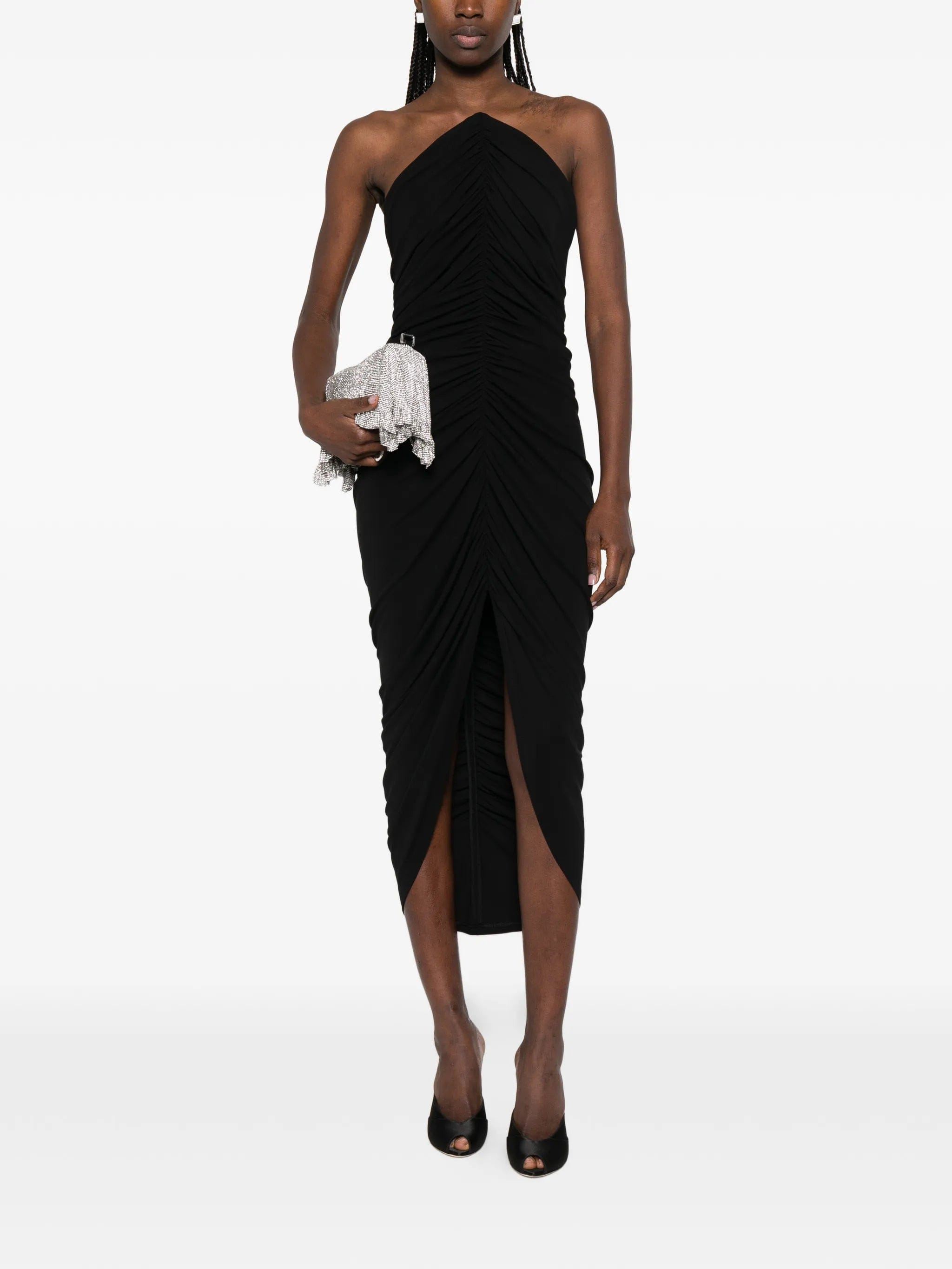 Alexander Wang structured - bodice midi dress