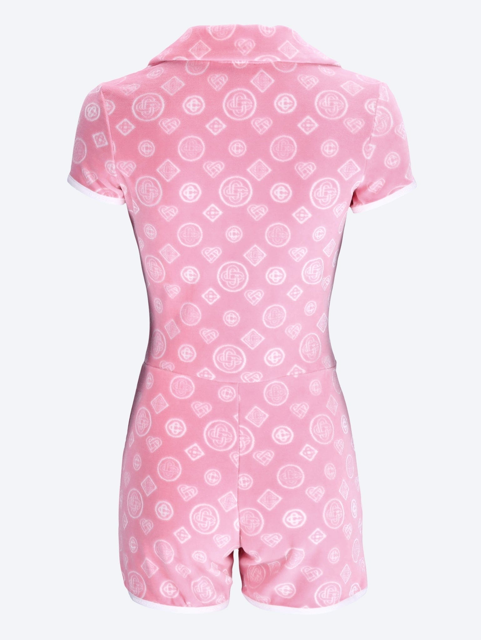 Casablanca Velour monogram playsuit