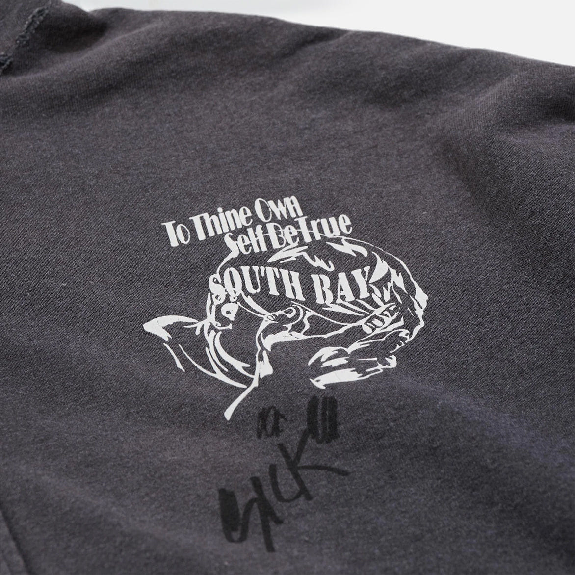 PALY CARRYING THE MESSAGE ZIP HOODIE - VINTAGE BLACK