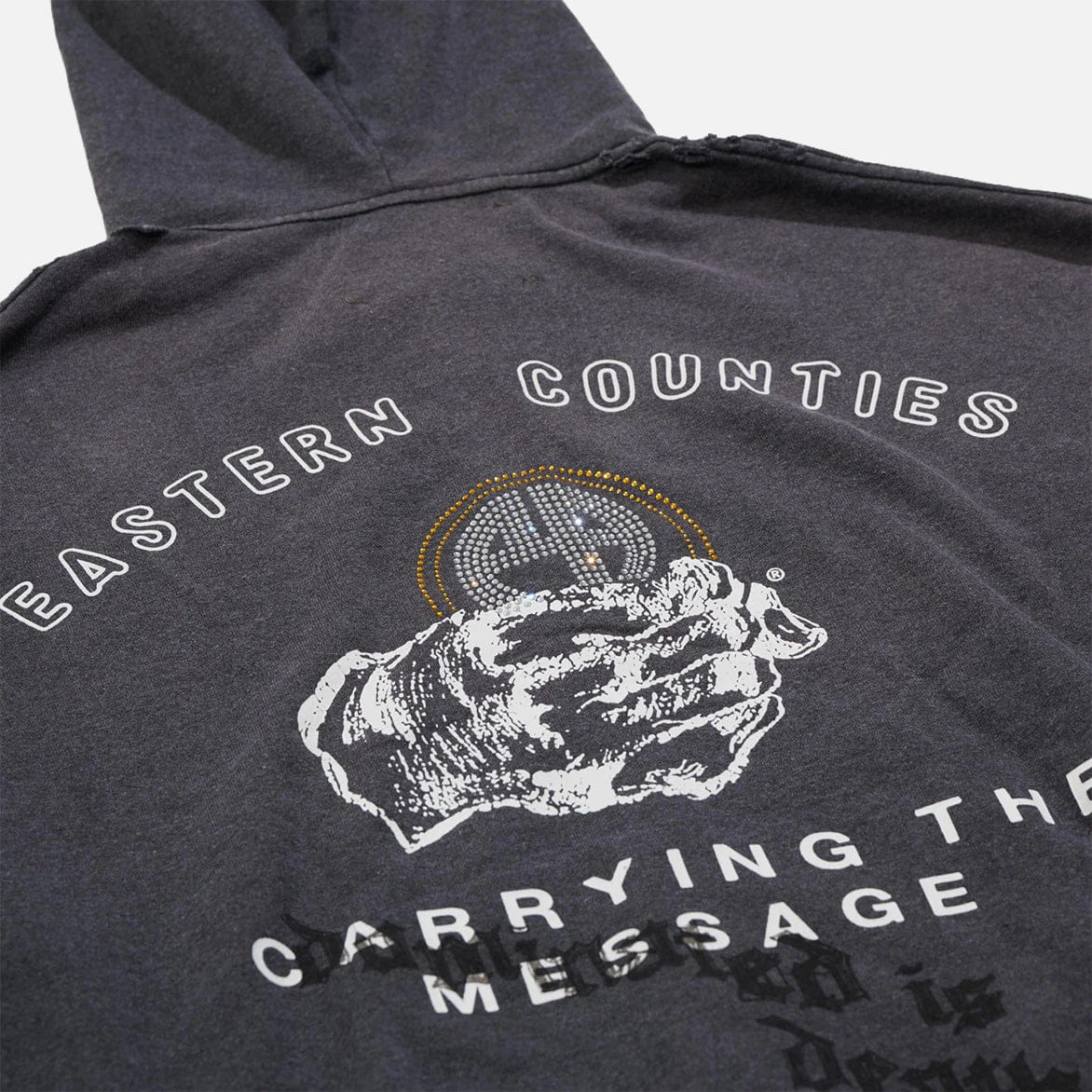 PALY CARRYING THE MESSAGE ZIP HOODIE - VINTAGE BLACK