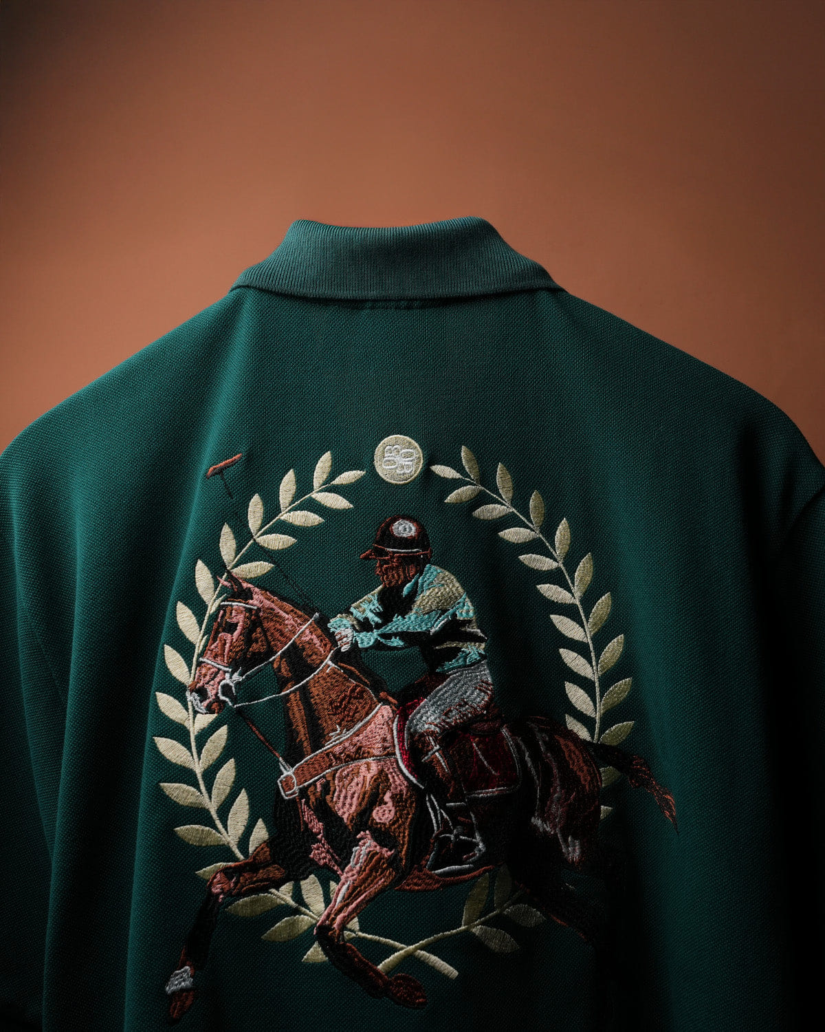 Polo Bottle Green Saddle League Polo T - Shirt