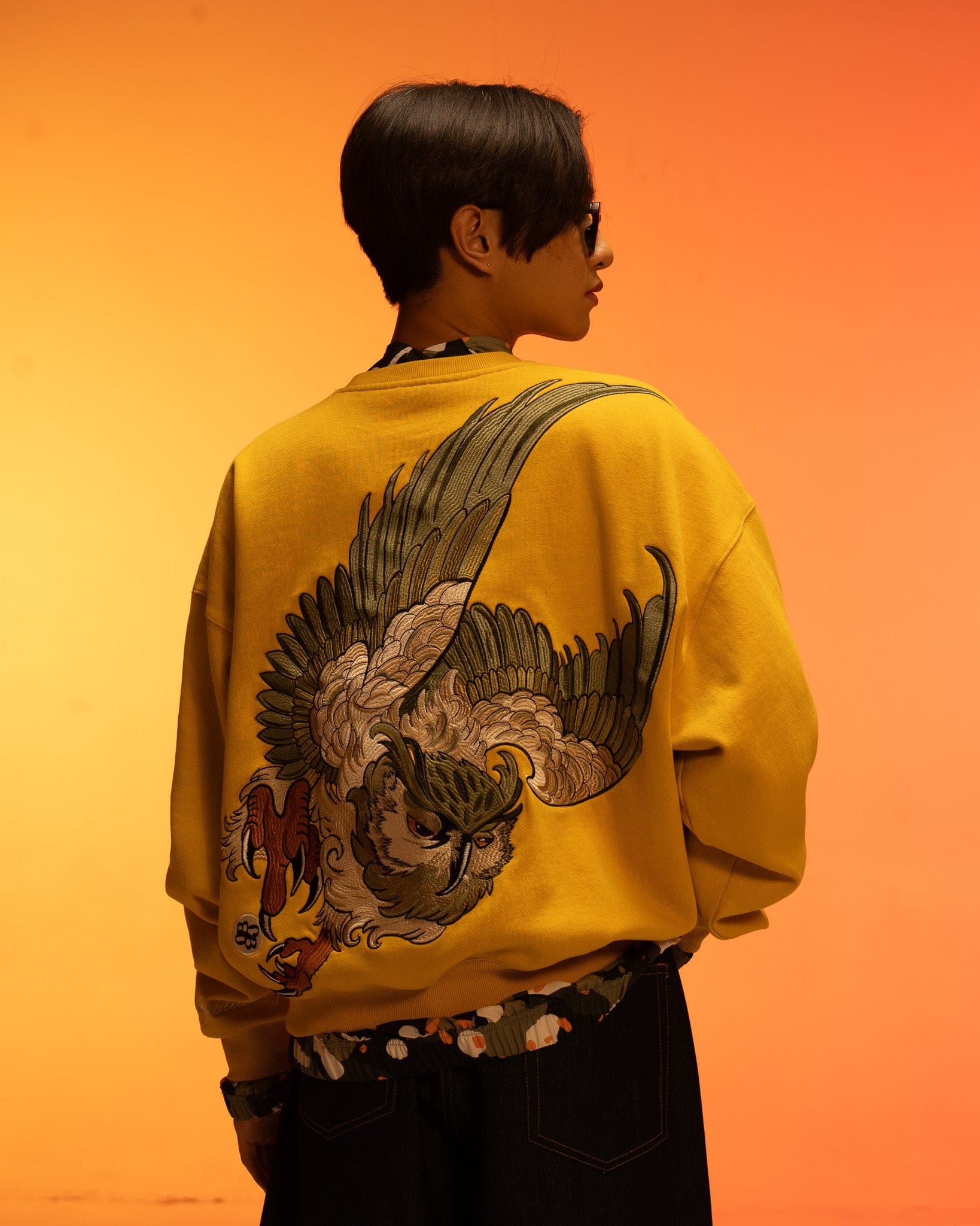 Yellow Nocturnal Sweatshirt
