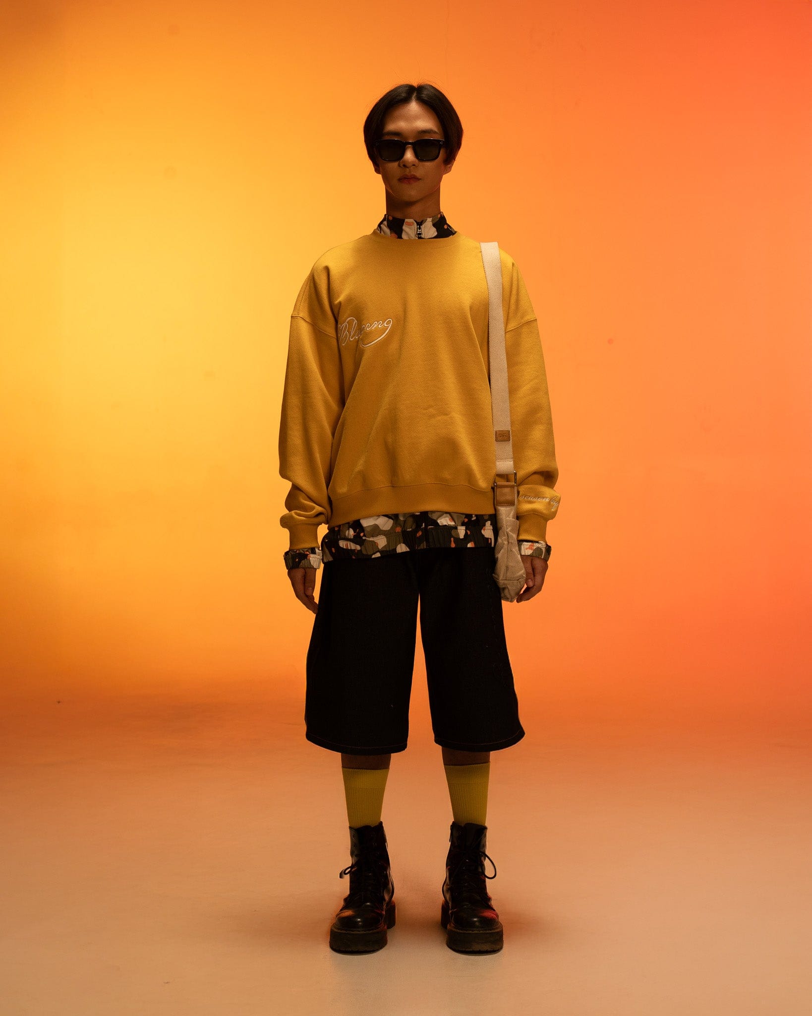 Yellow Nocturnal Sweatshirt