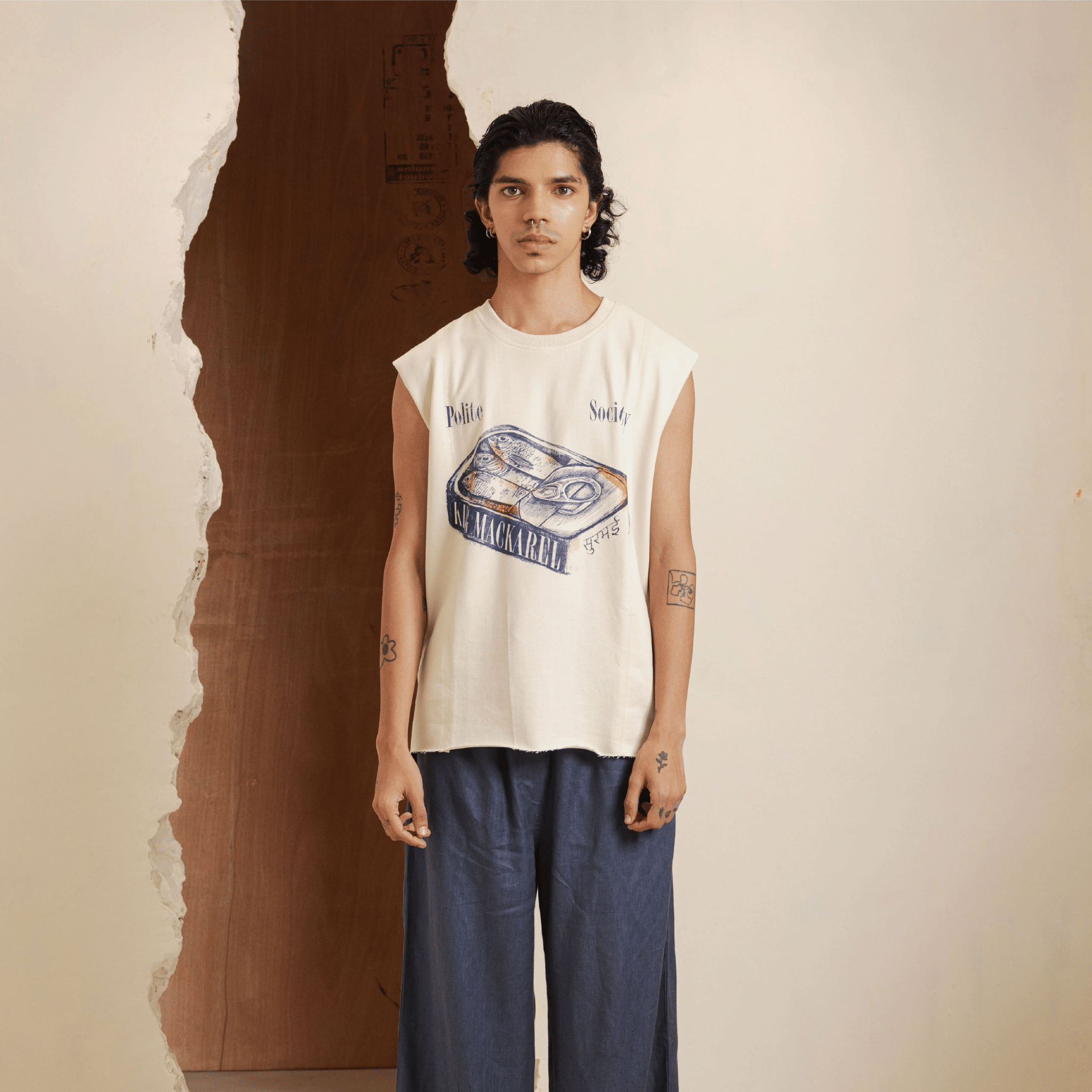 Polite Society Surmai Tank Top (Creme)