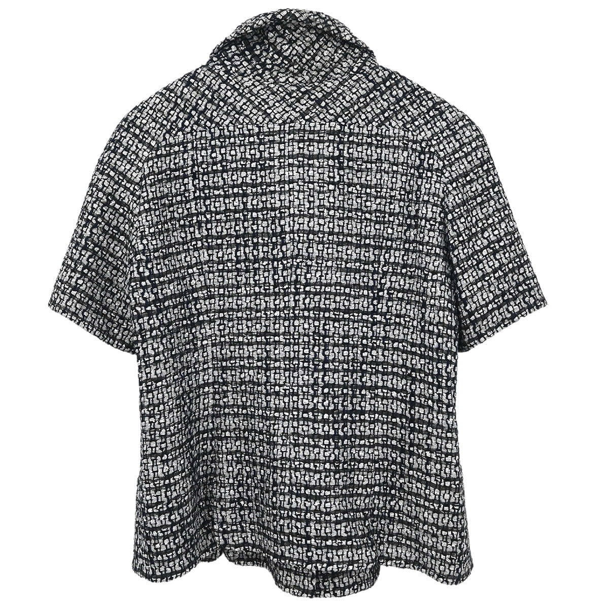 AMORE Vintage Tokyo Chanel 2018 - 2019 Single Breasted Tweed Jacket Gray #44