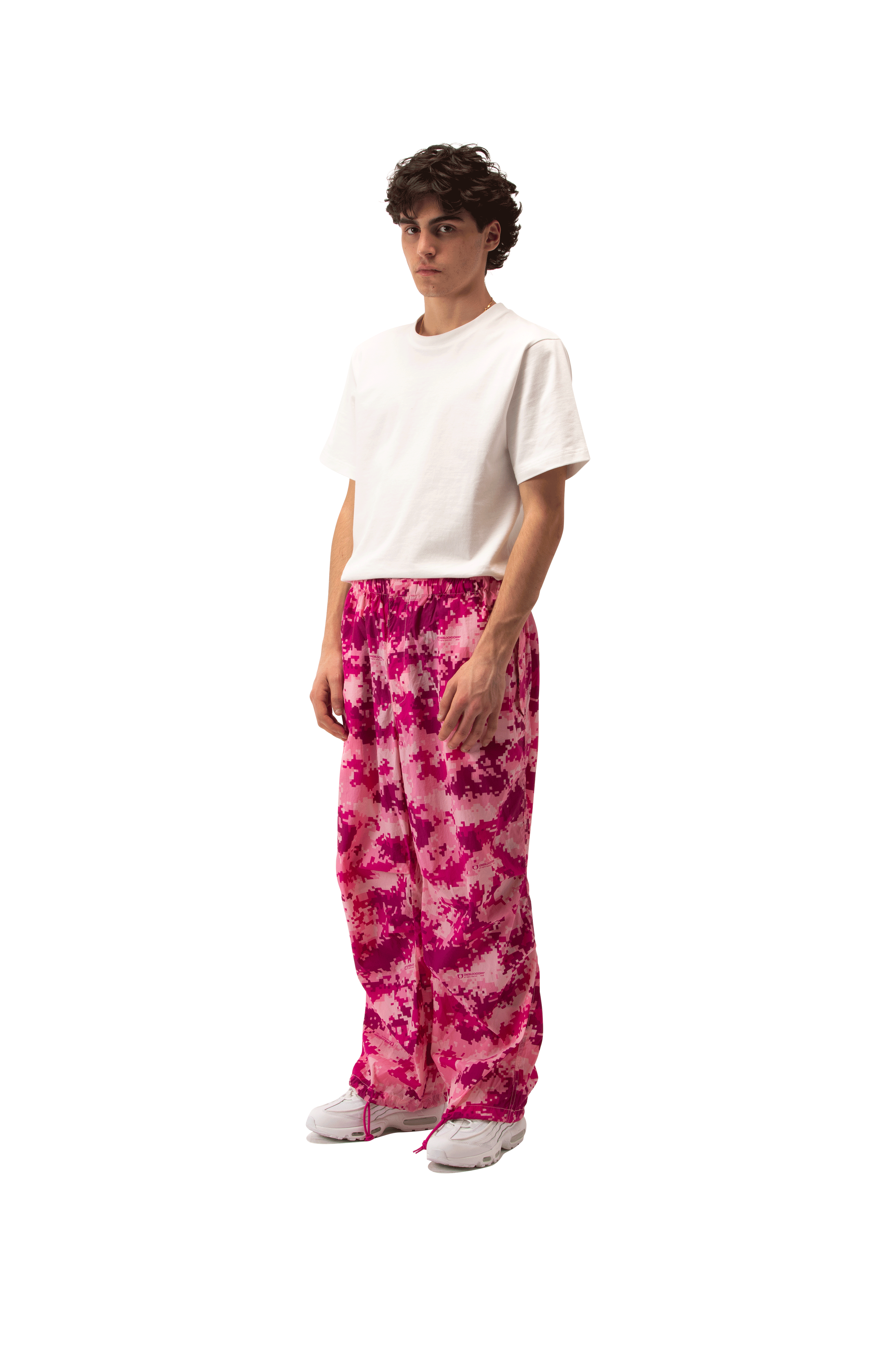 One Block Down Pink Digi Camo Track Pants