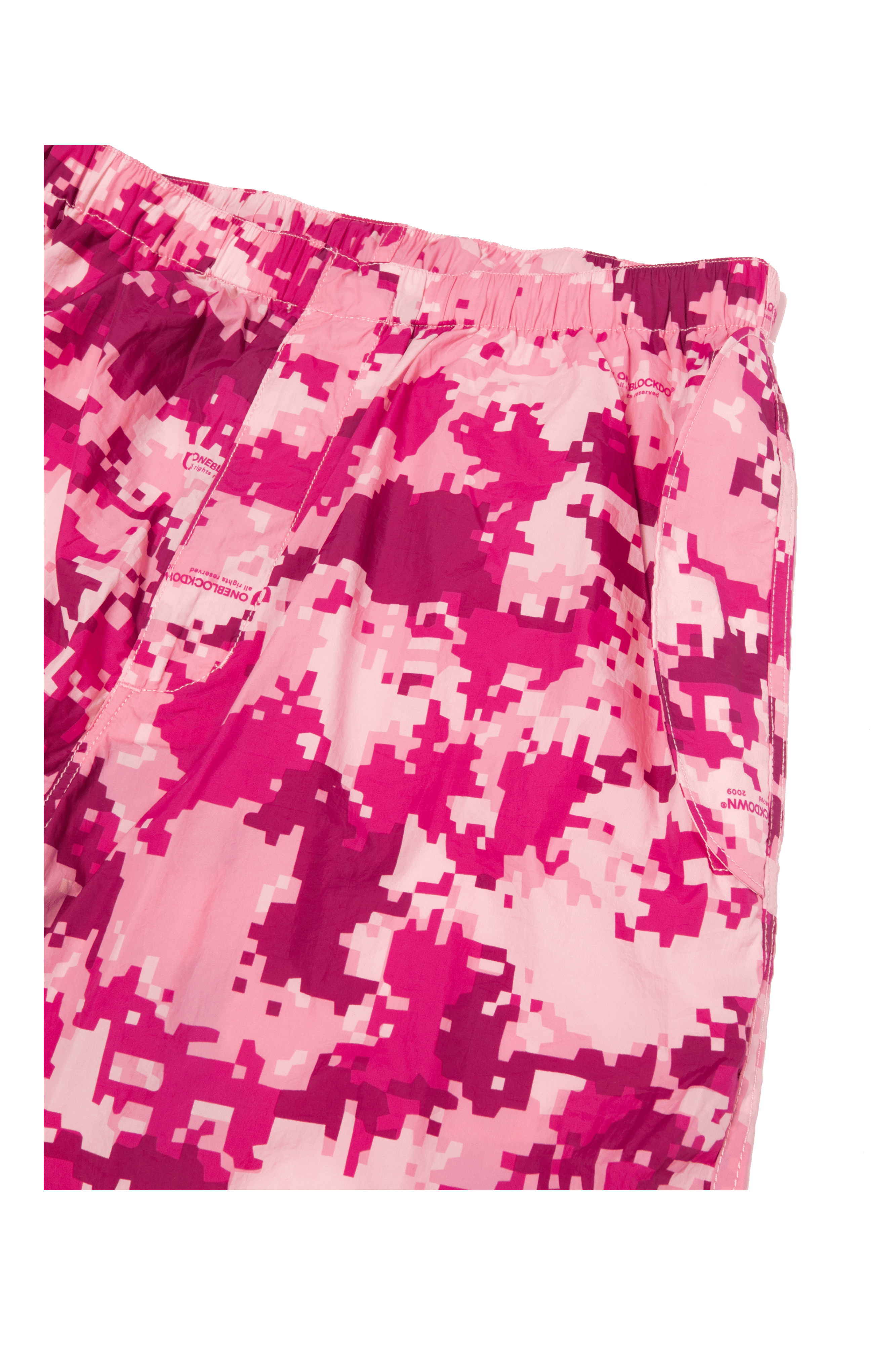 One Block Down Pink Digi Camo Track Pants