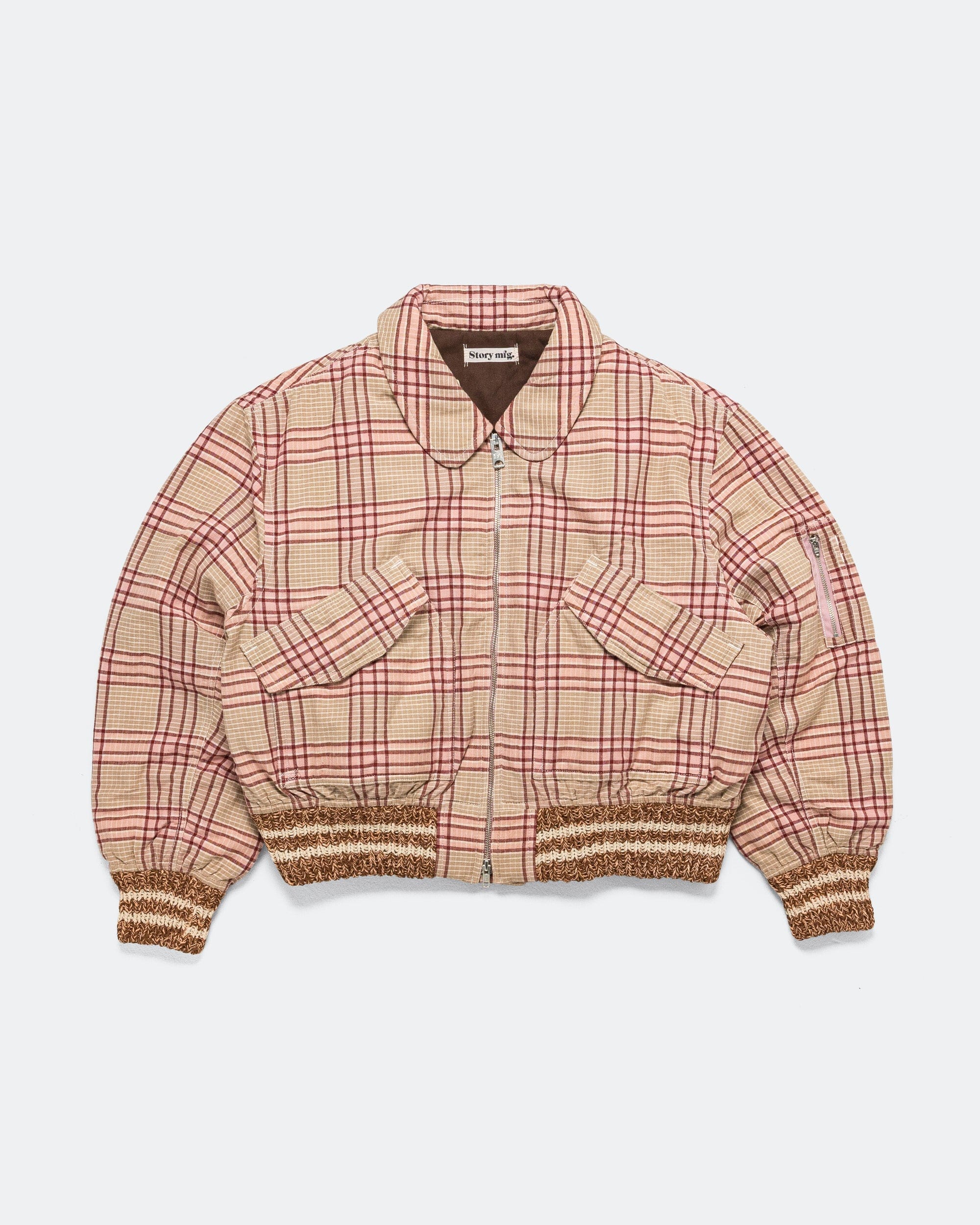 Story Mfg. Grain Bomber - Flora Check Handloom