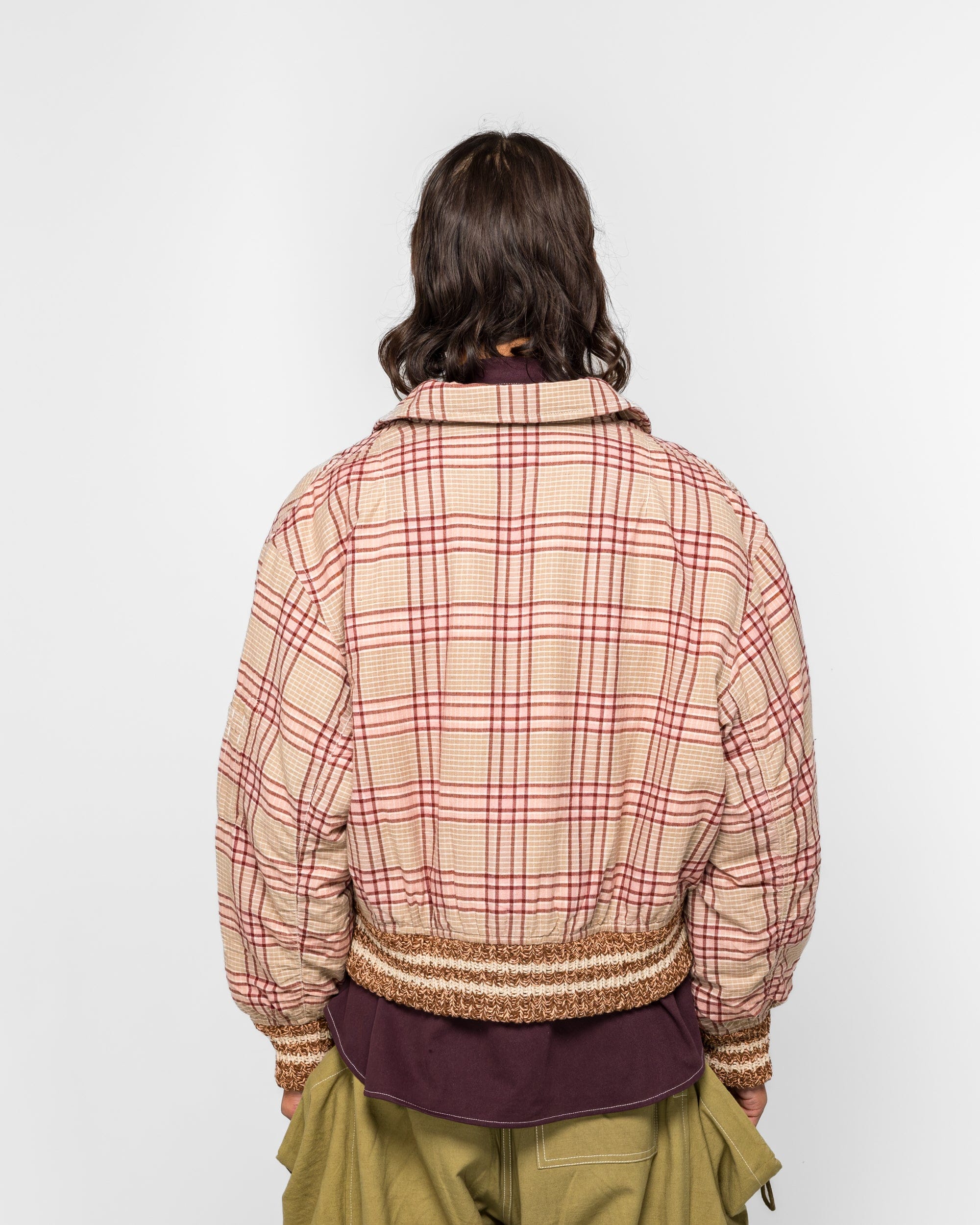 Story Mfg. Grain Bomber - Flora Check Handloom