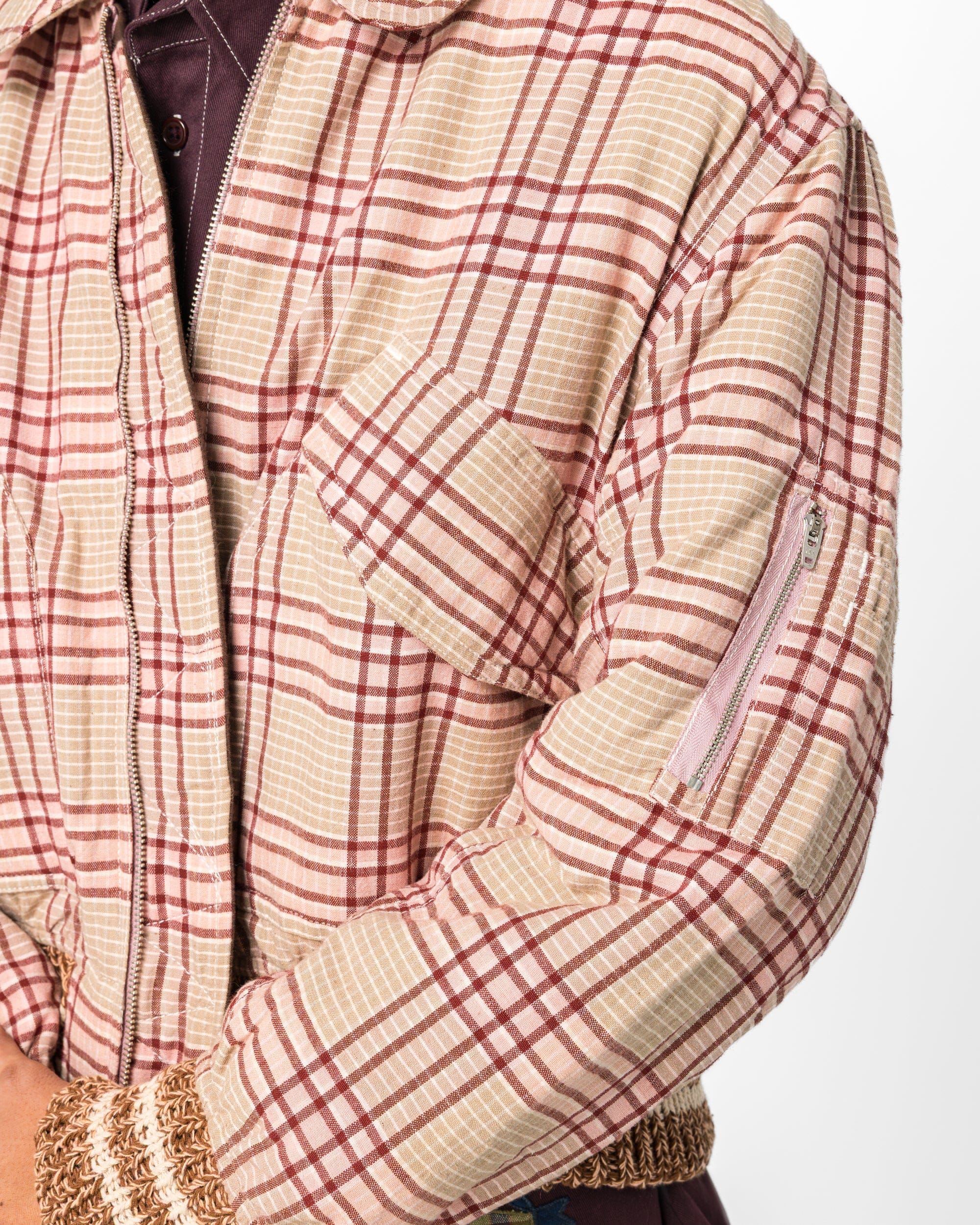 Story Mfg. Grain Bomber - Flora Check Handloom