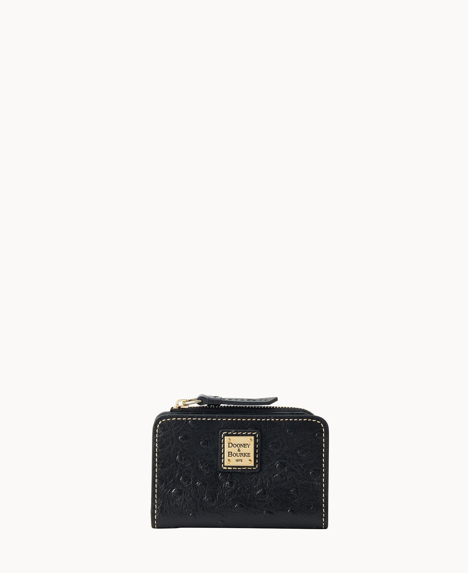 Dooney & Bourke Ostrich Zip Credit Card Wallet 12