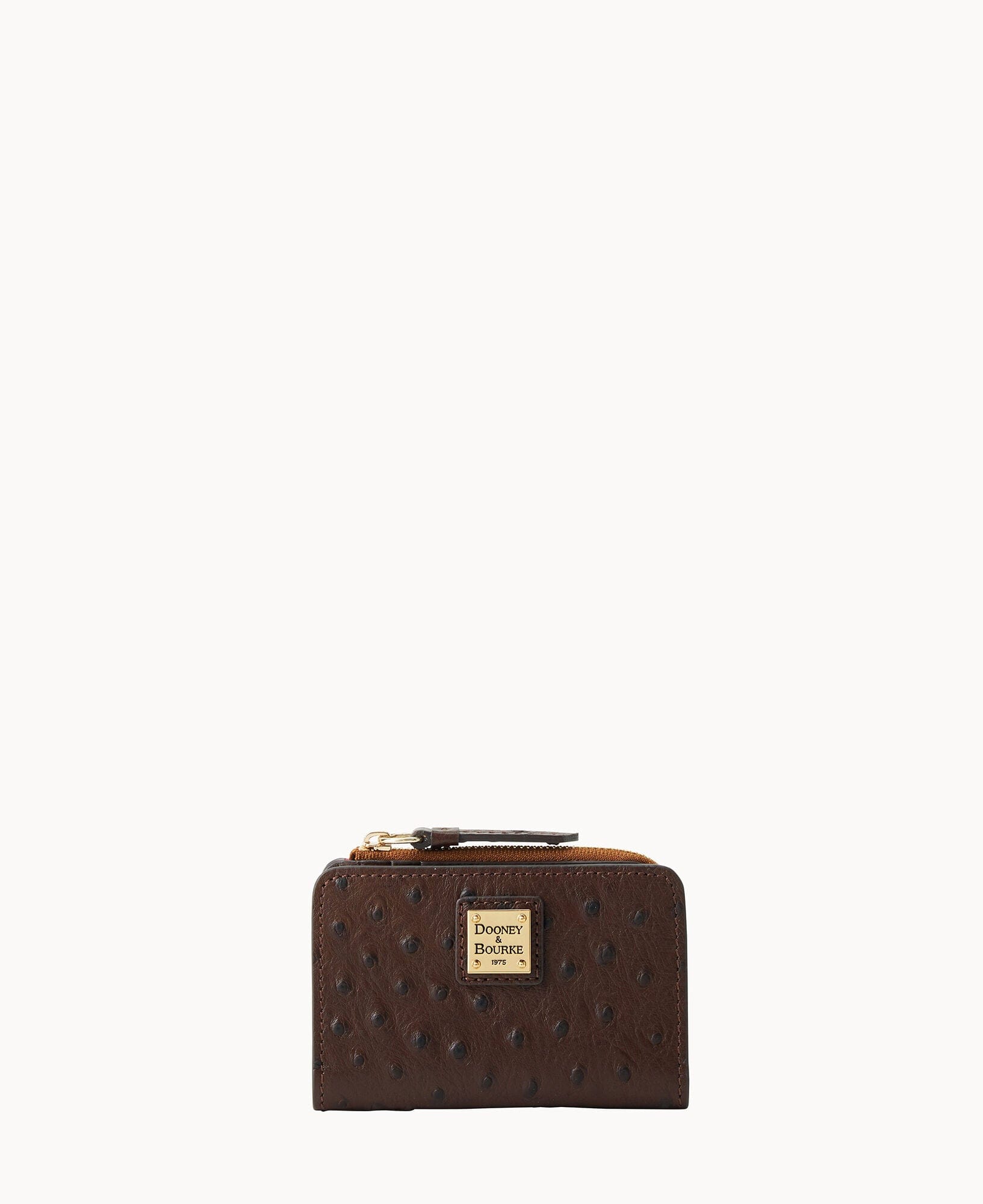 Dooney & Bourke Ostrich Zip Credit Card Wallet 12