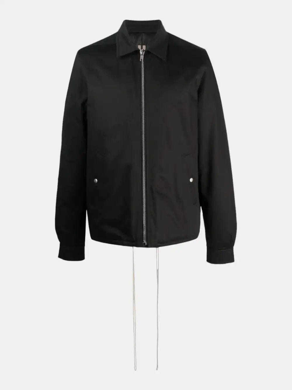 Drkshdw Veste noire zippée à cordon de serrage