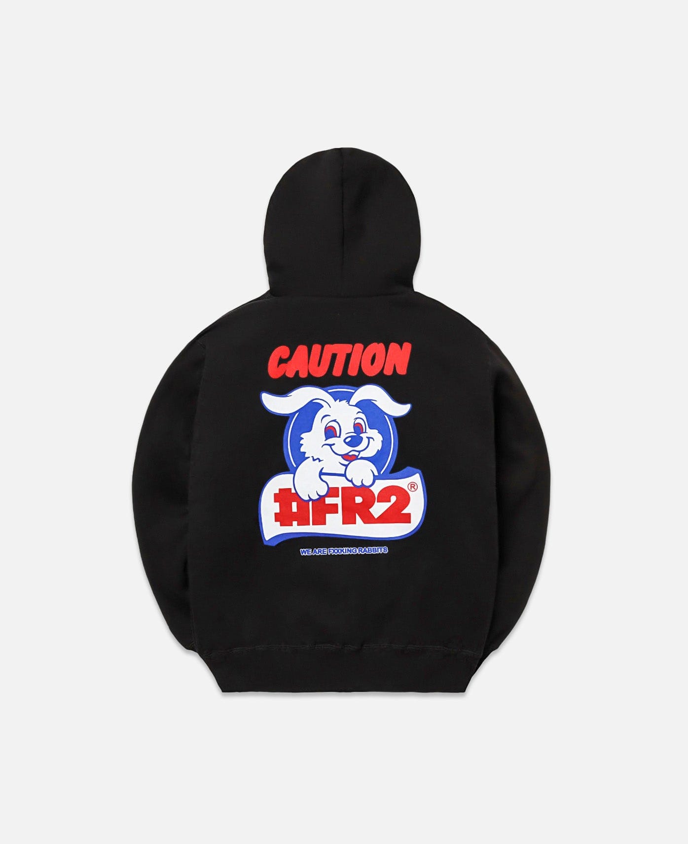 #FR2 Caution Rabbit Hoodie (Black)