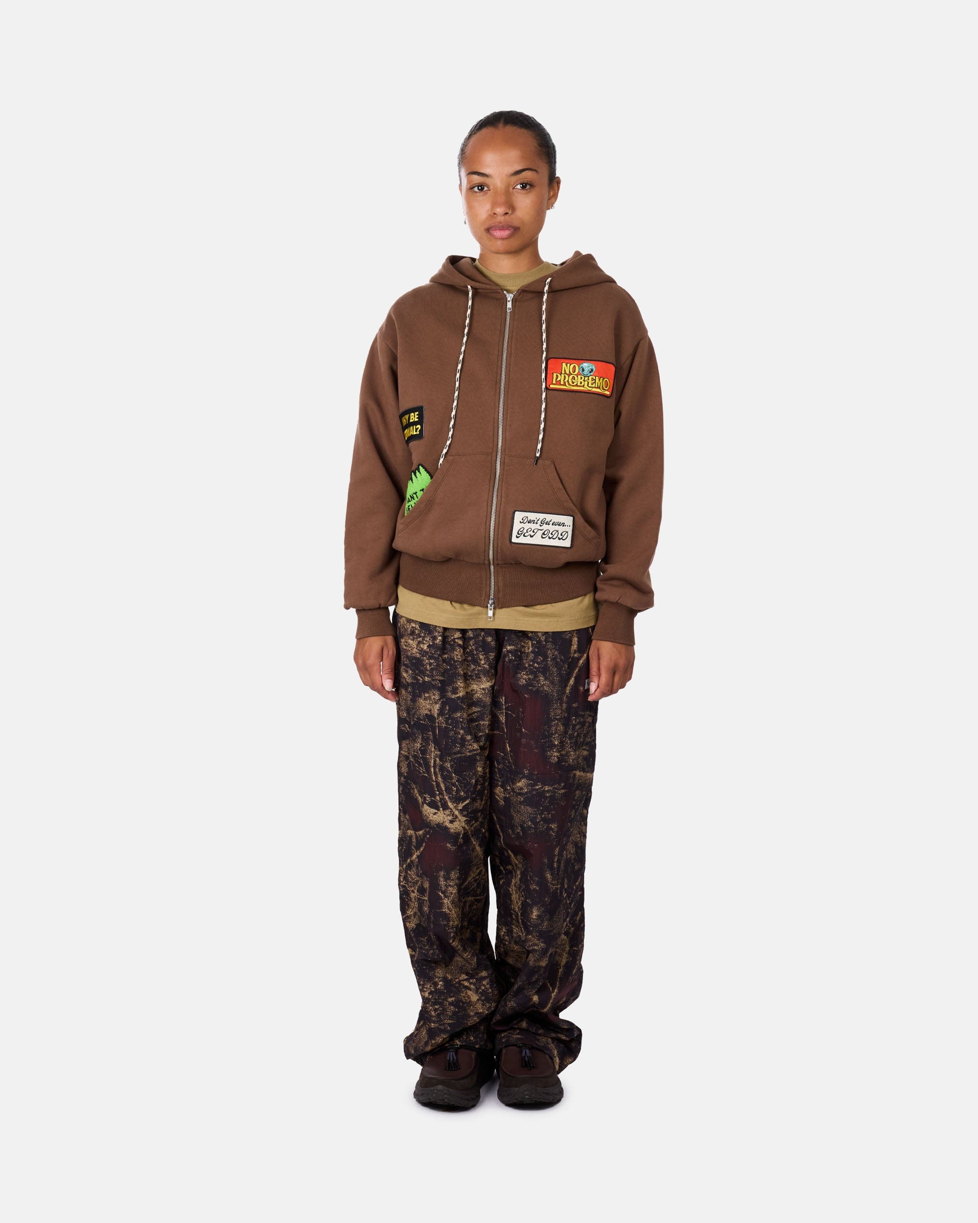 SLAM JAM SRL (ARIES ROA) Sticker Zip Thru Hoodie