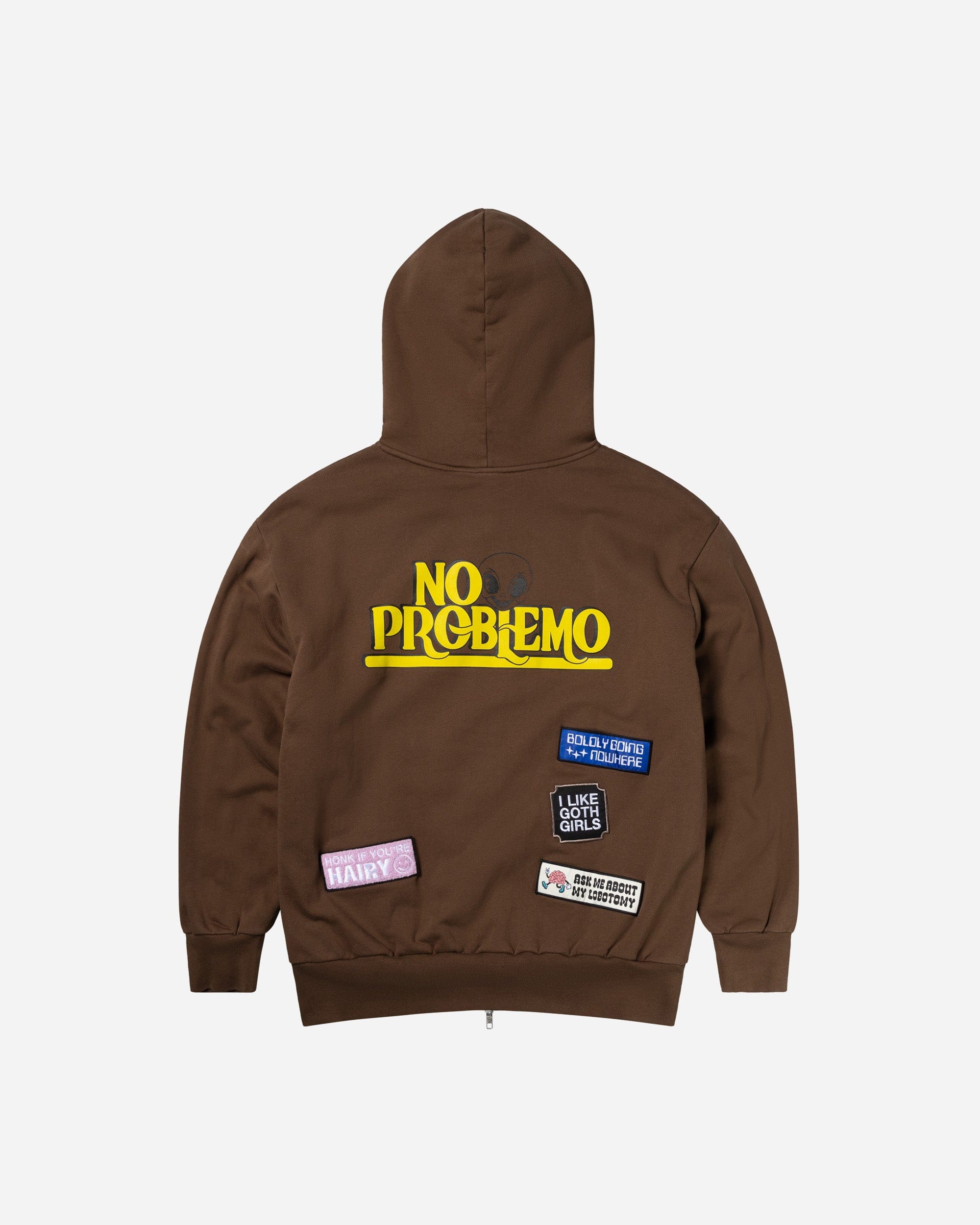 SLAM JAM SRL (ARIES ROA) Sticker Zip Thru Hoodie