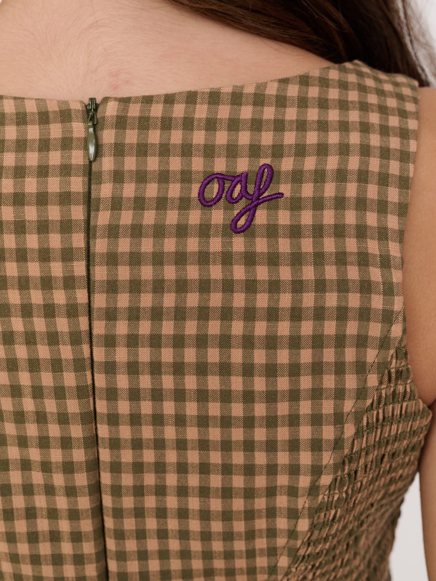 Lazy Oaf Check & Stars Mini Dress