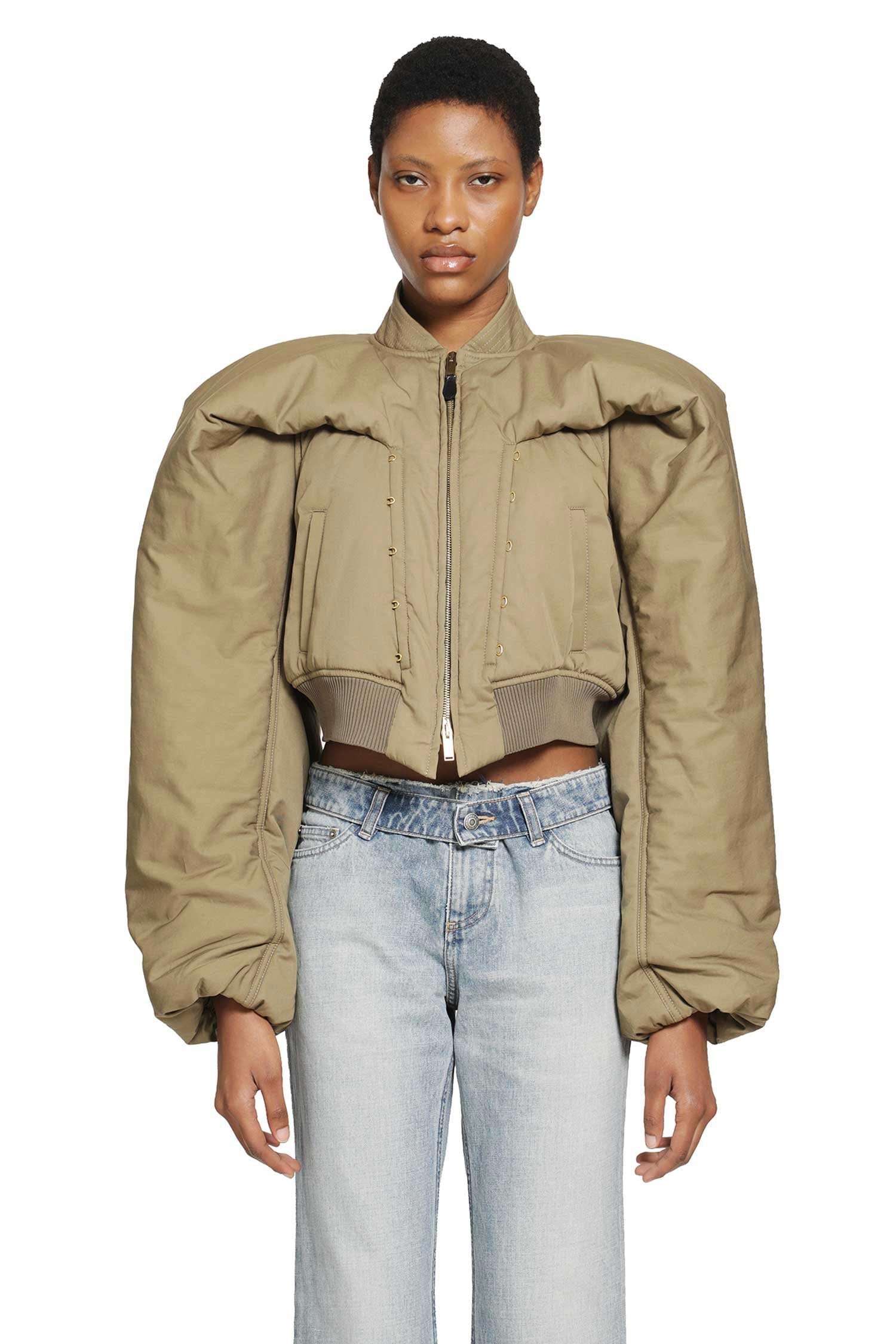 Mcqueen Cropped Bomber Jacket