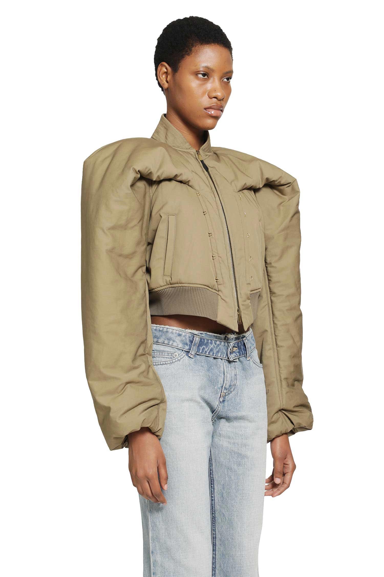 Mcqueen Cropped Bomber Jacket