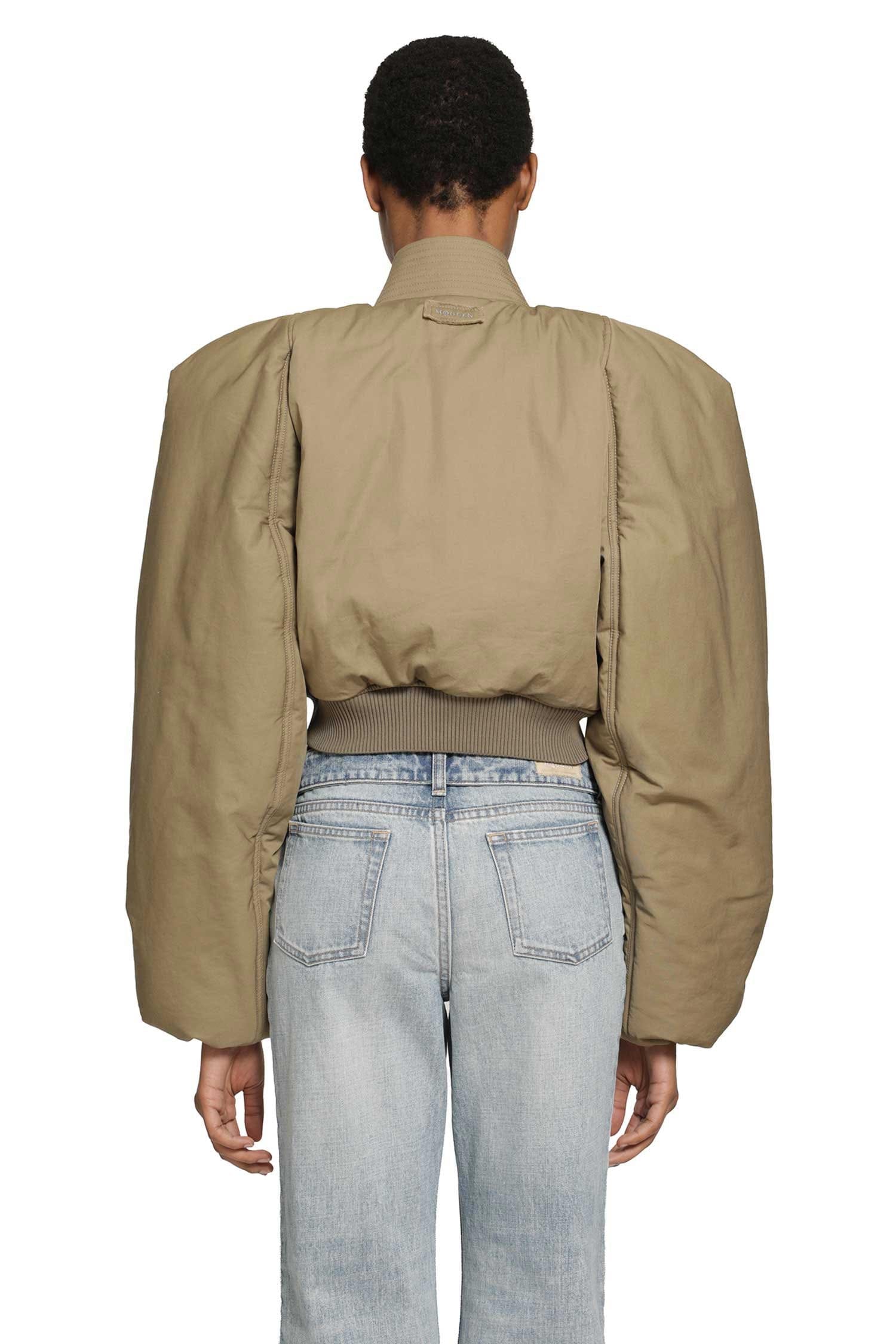 Mcqueen Cropped Bomber Jacket
