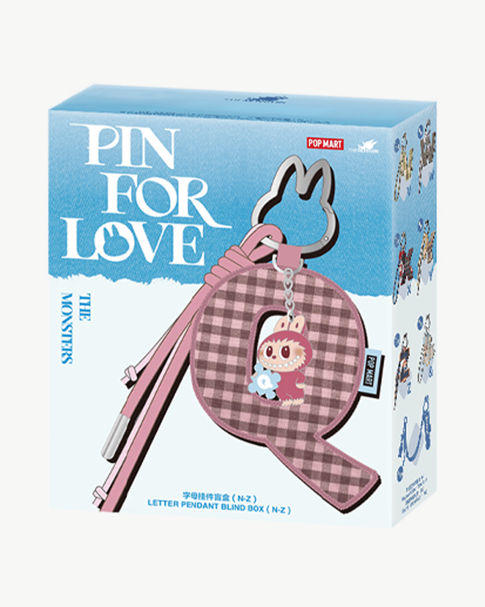the monsters POP MART x THE MONSTERS LABUBU PIN FOR LOVE LETTER PENDANT BLIND BOX (N - Z)