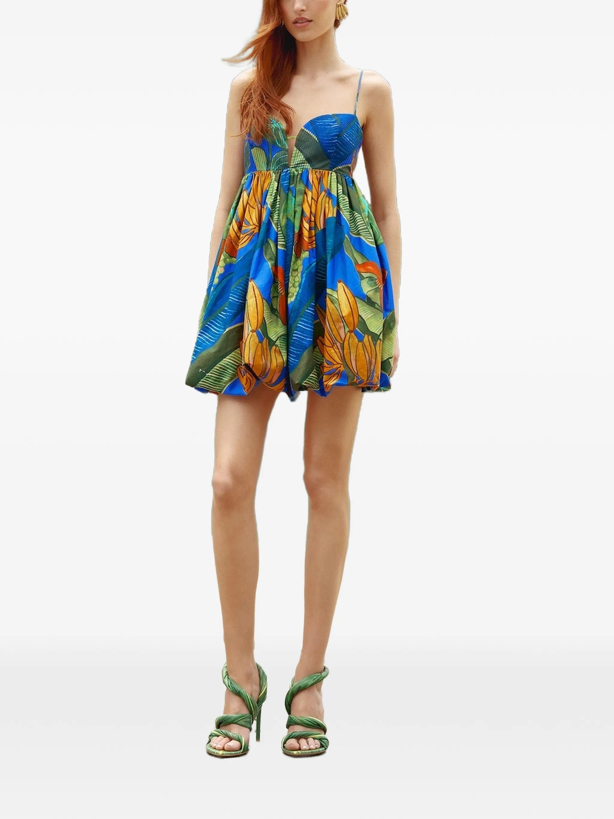FARM Rio Blue Banana Grapes mini dress