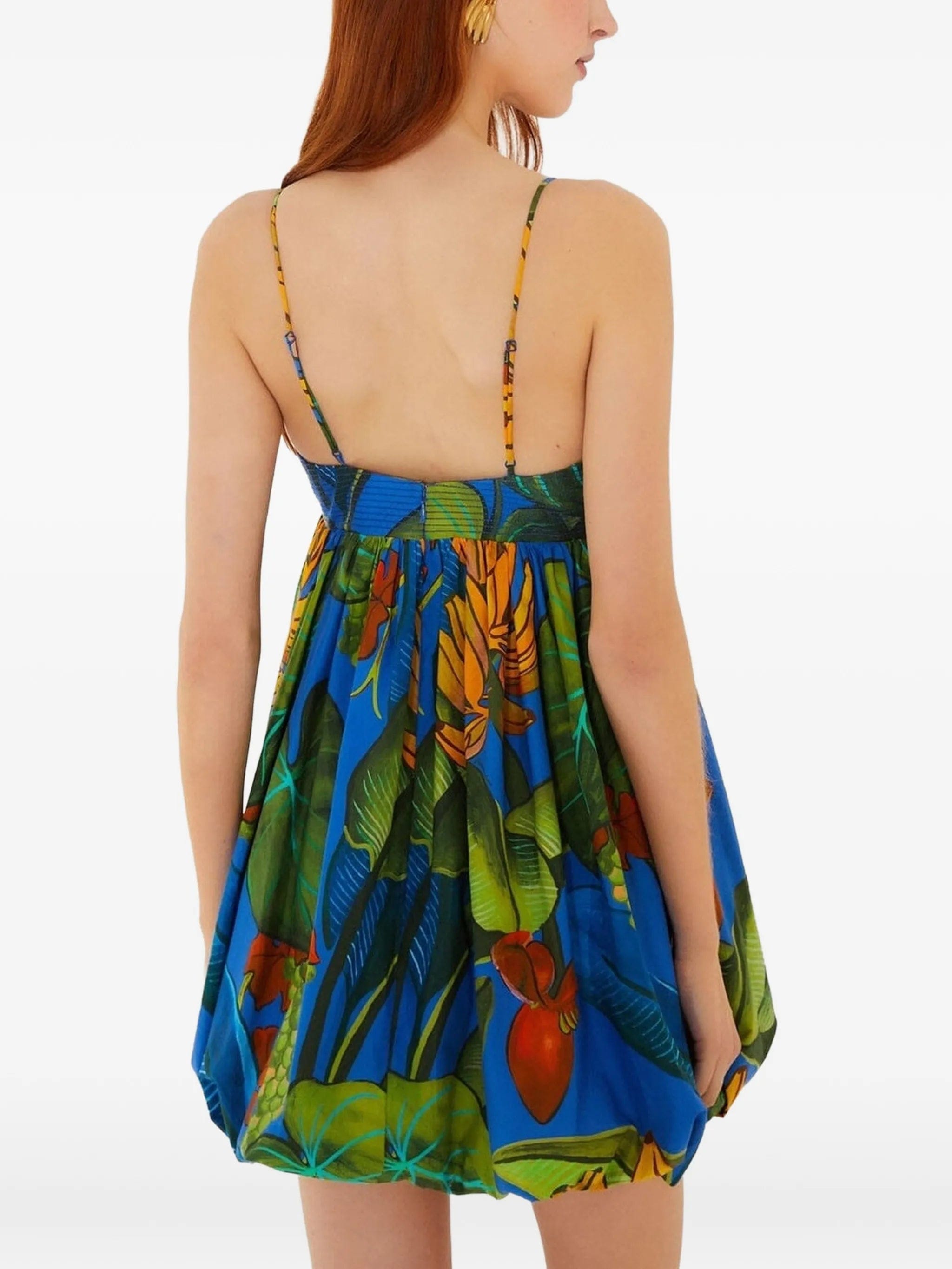 FARM Rio Blue Banana Grapes mini dress
