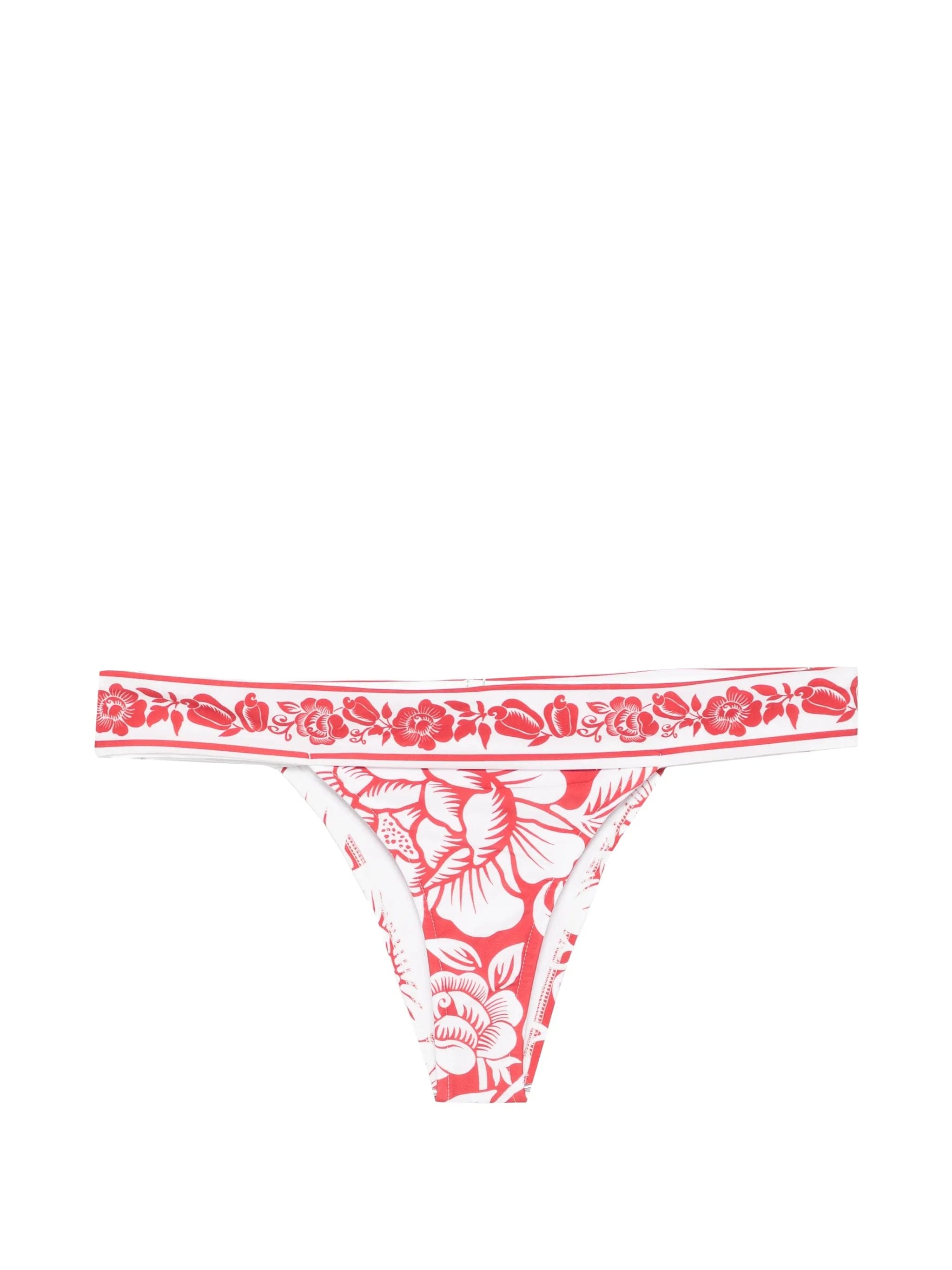 FARM Rio Red Cashew And Birds bikini bottoms
