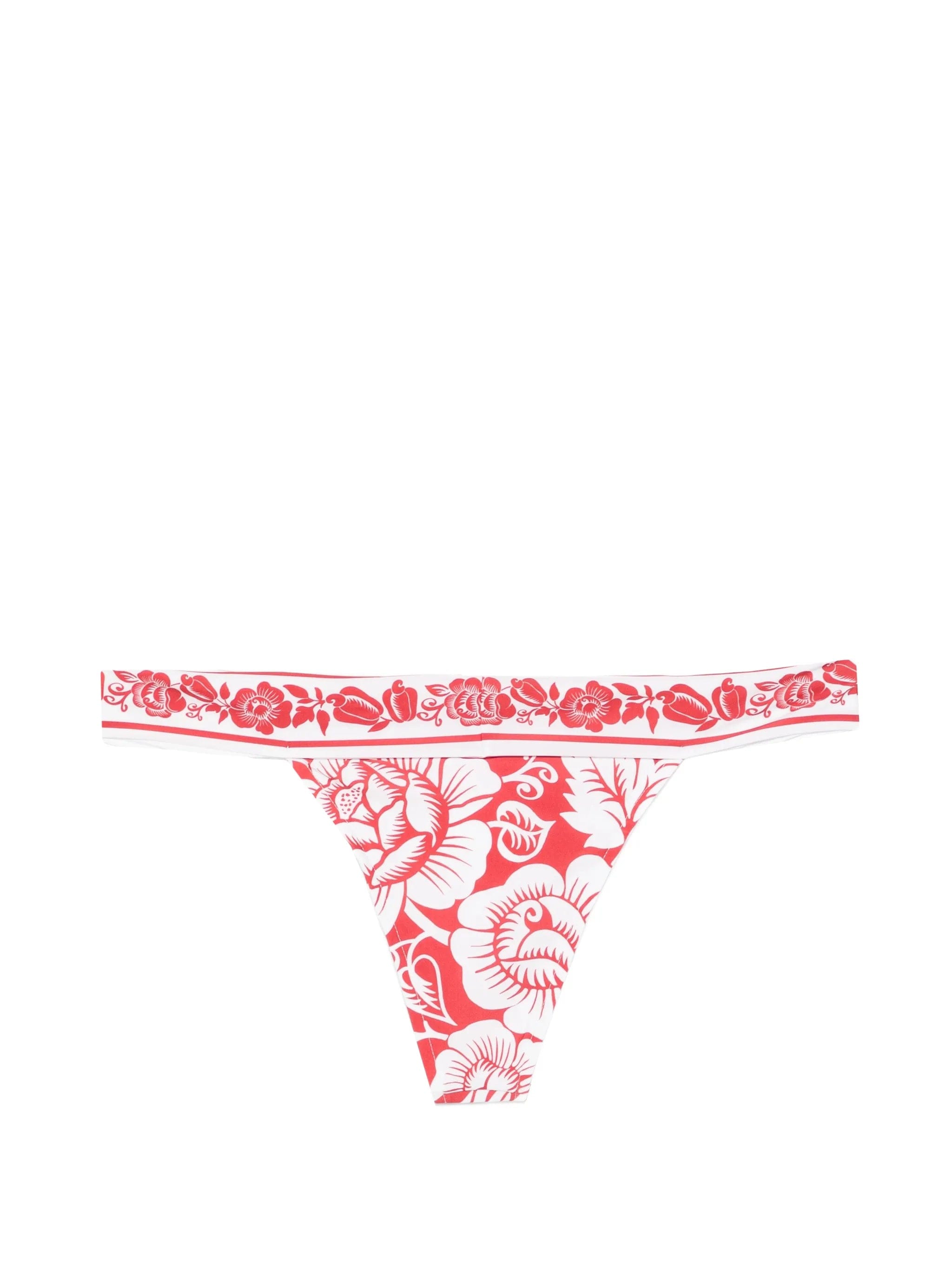 FARM Rio Red Cashew And Birds bikini bottoms
