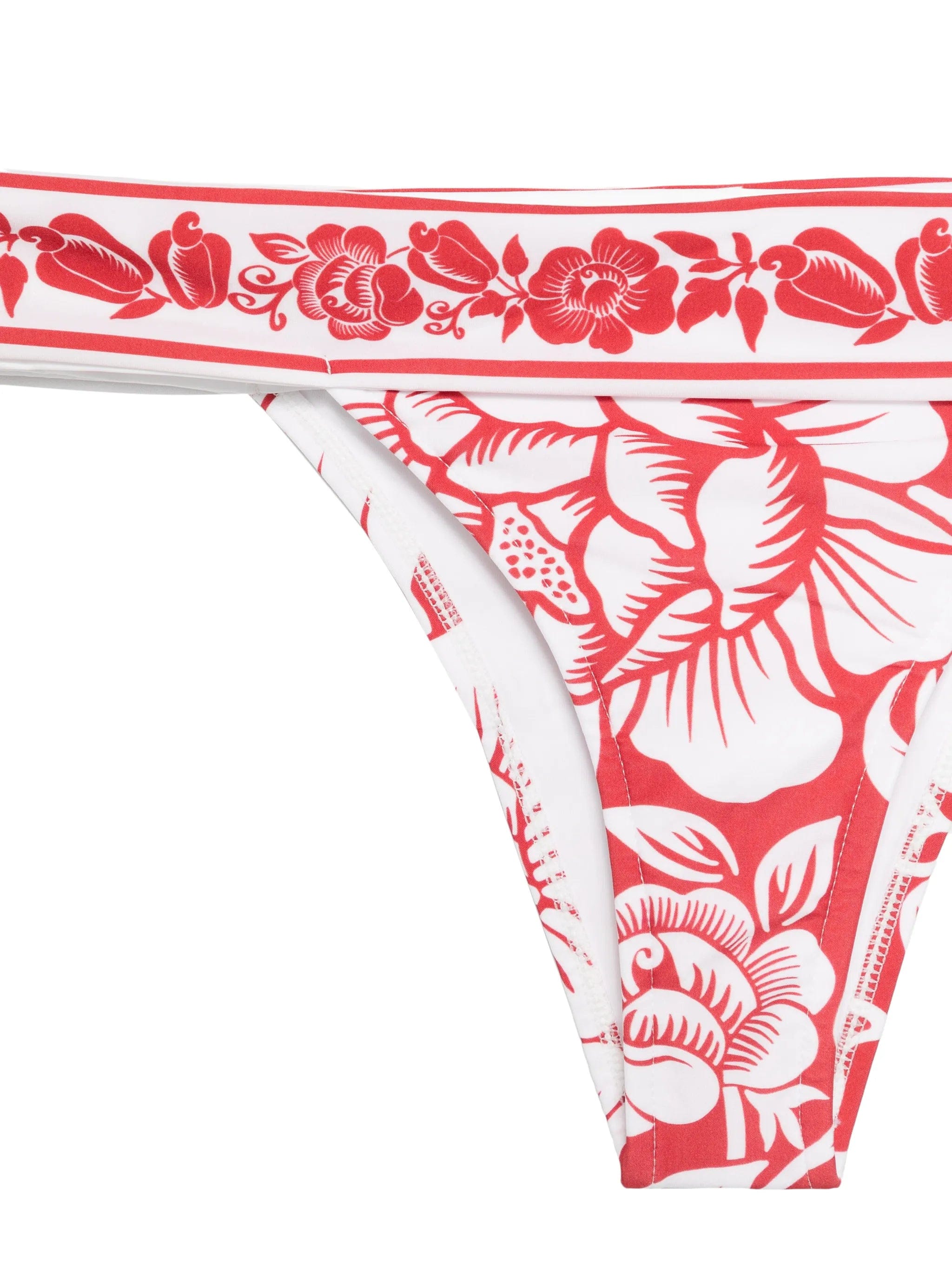 FARM Rio Red Cashew And Birds bikini bottoms