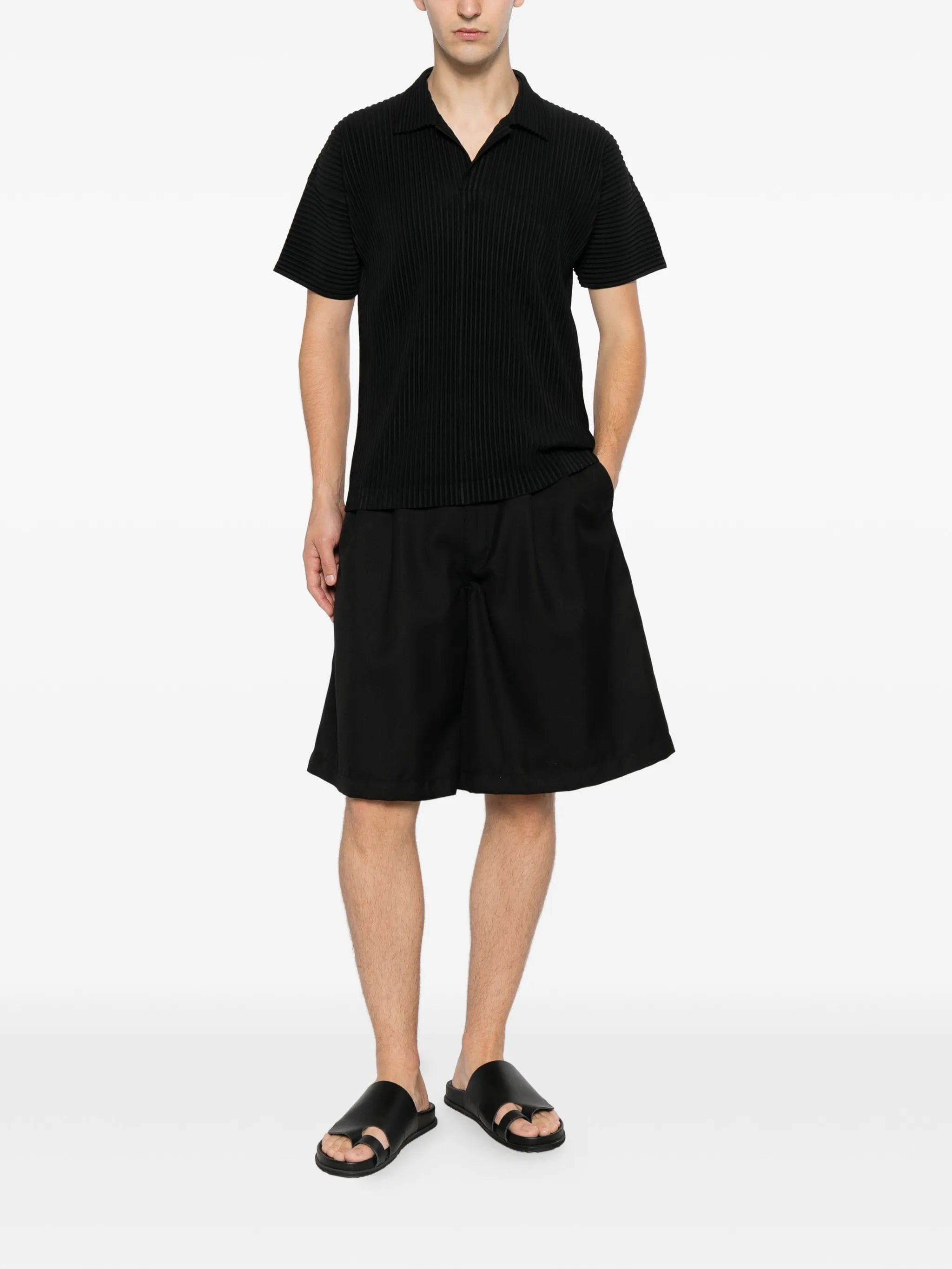 Homme Plissé Issey Miyake pleated short - sleeve T - shirt