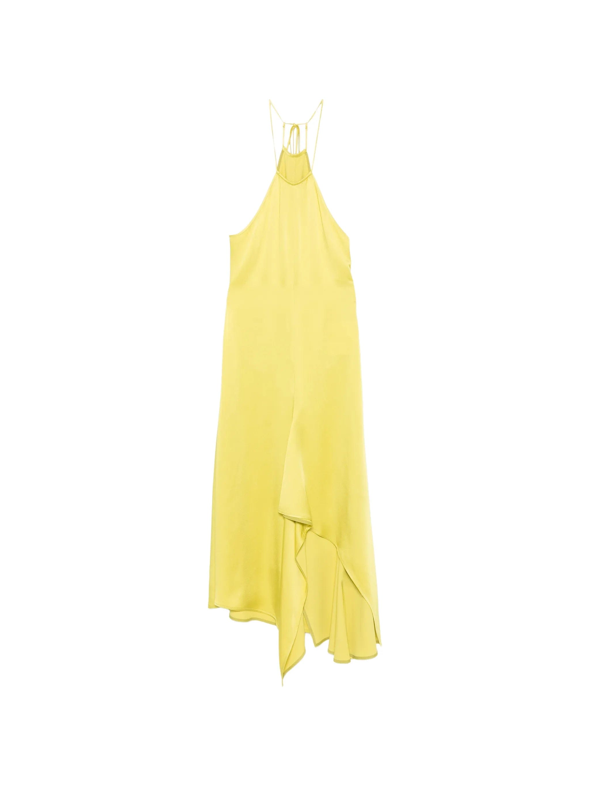 Victoria Beckham halterneck draped asymmetric dress
