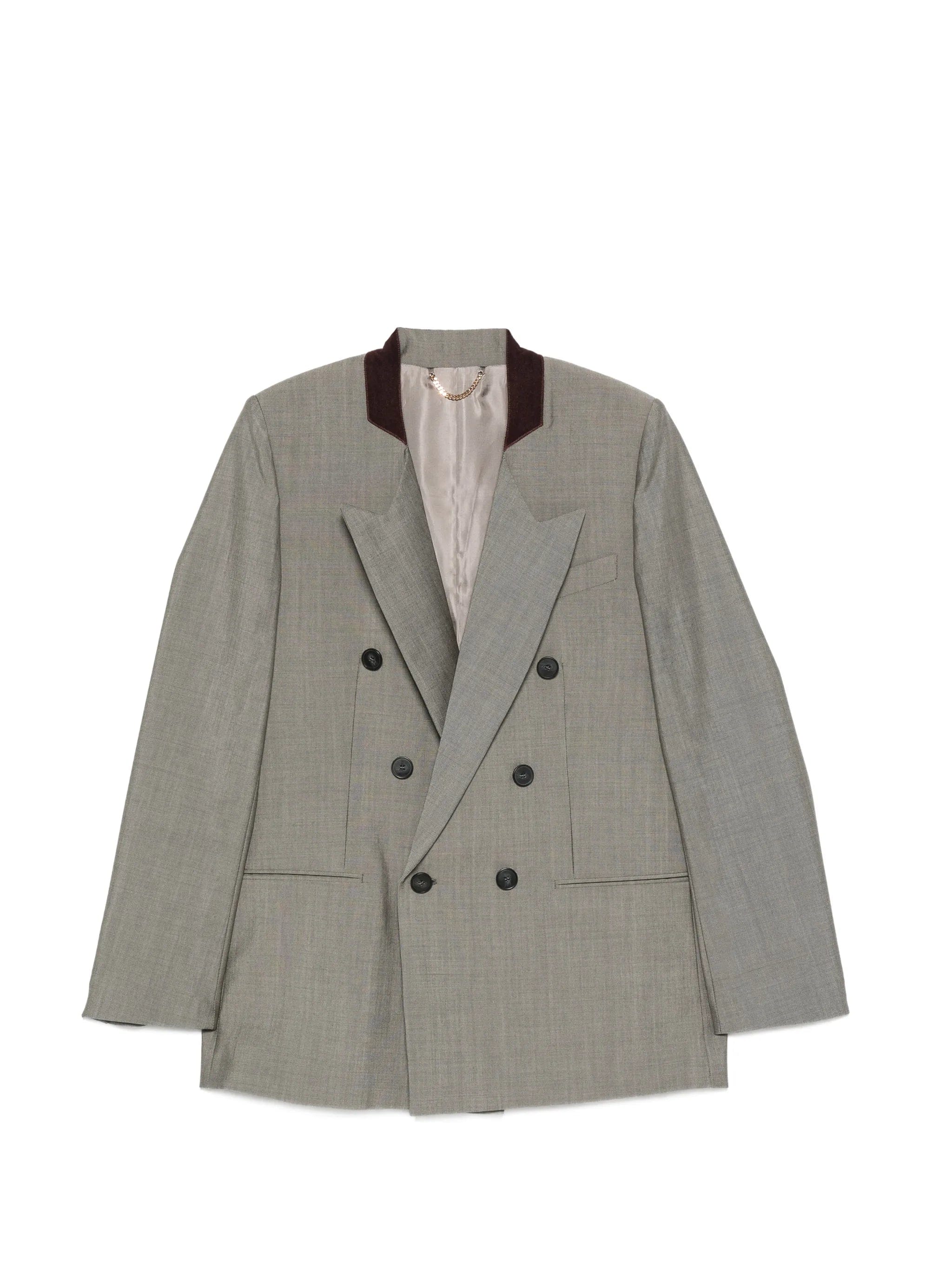 Victoria Beckham double - breasted peak - lapels blazer