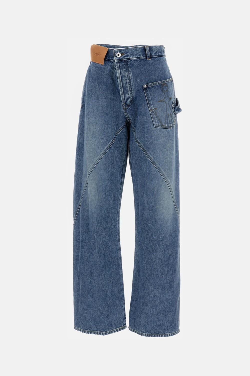 JW Anderson JEANS CON CUCITURE ATTORCIGLIATE