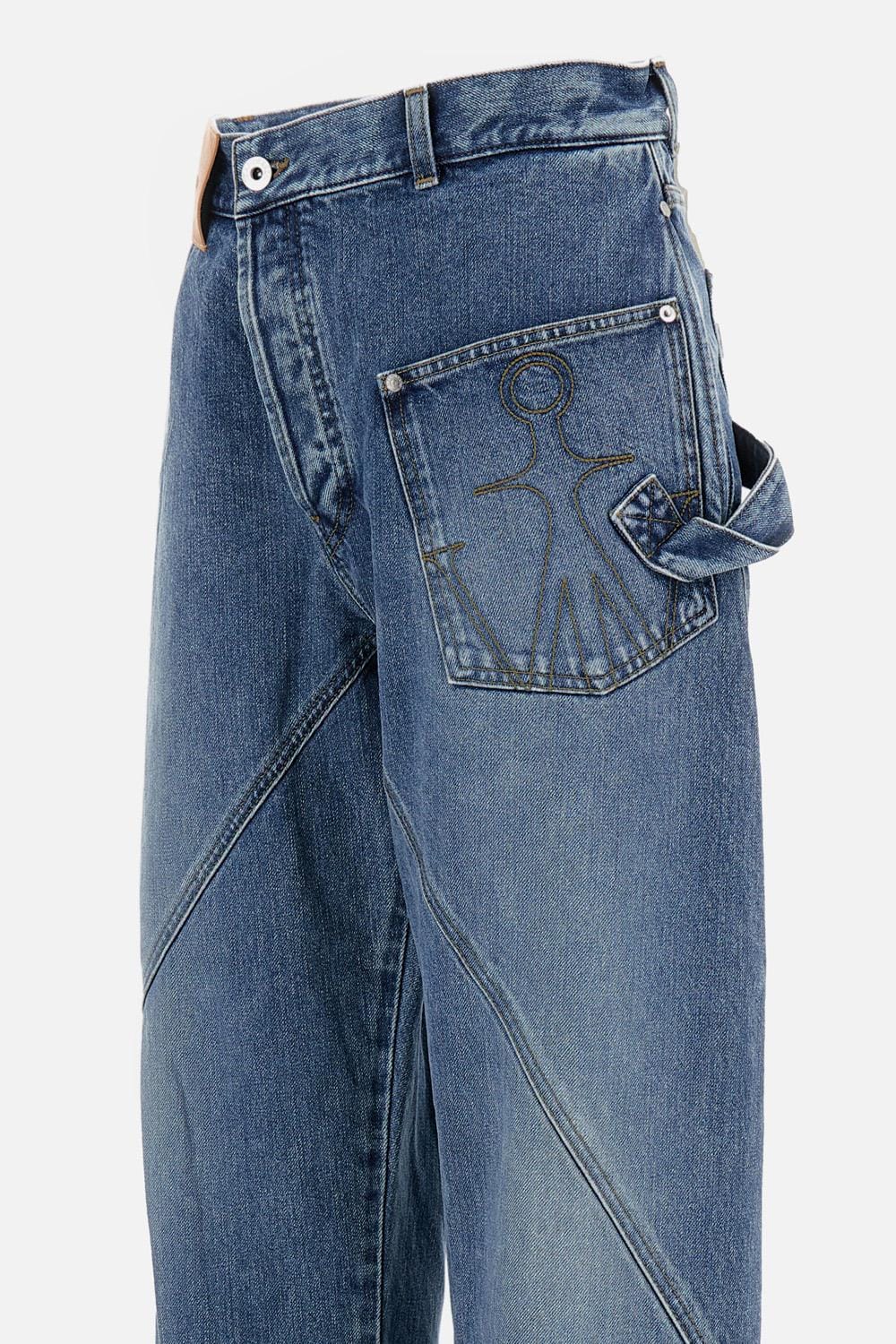 JW Anderson JEANS CON CUCITURE ATTORCIGLIATE